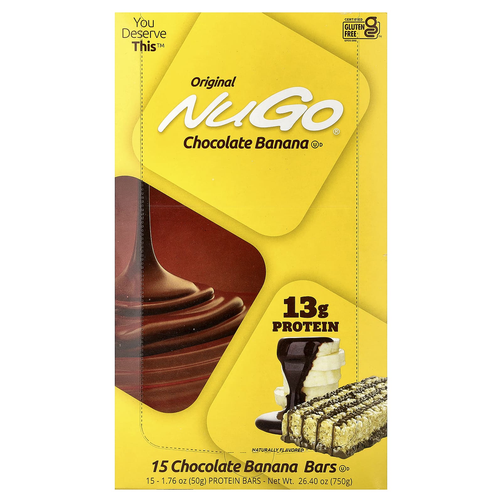 NuGo Nutrition Protein Bars – Chocolate Banana – 50 g — Tunisie