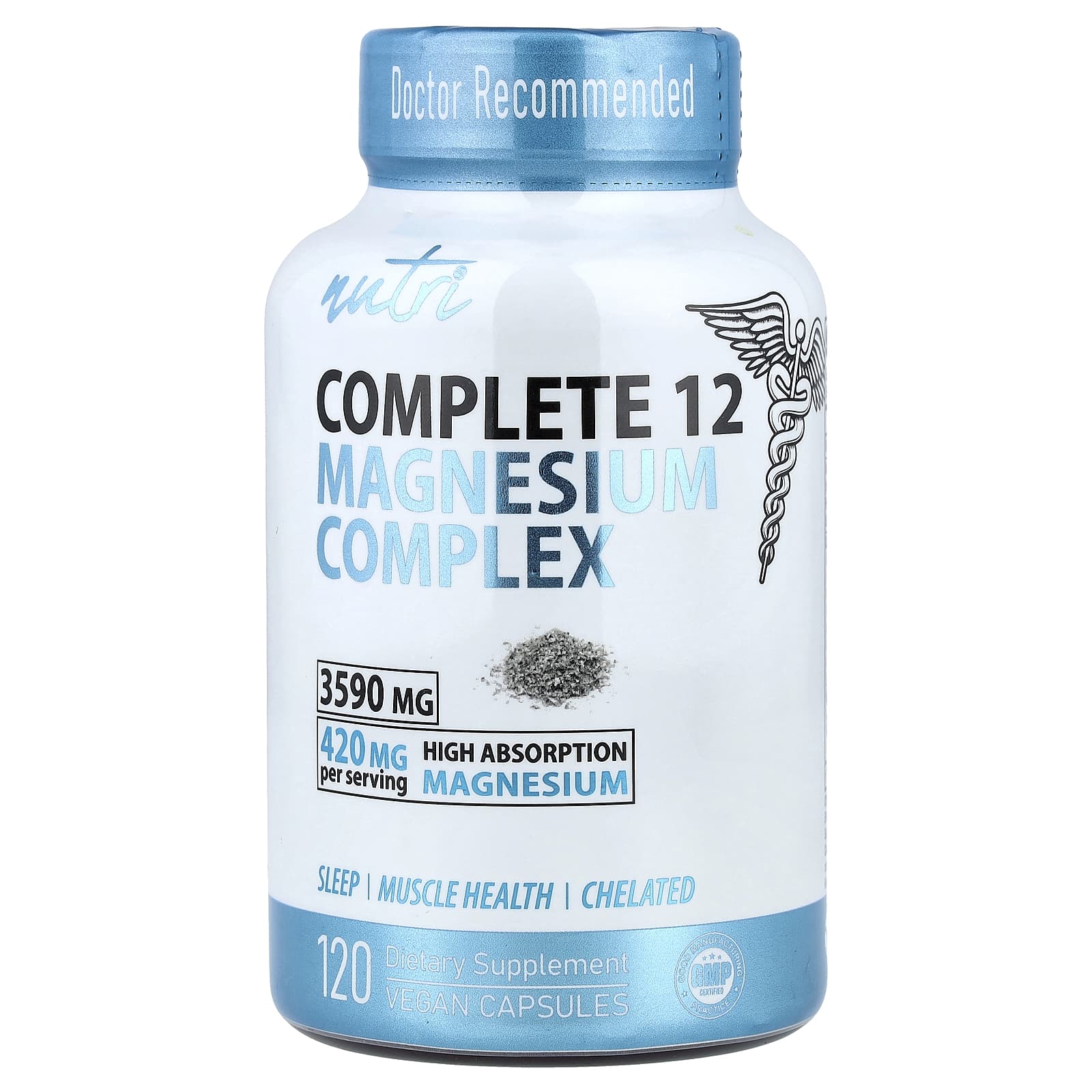 Nutri Complete 12 Magnesium Complex – 120 gélules véganes — Tunisie