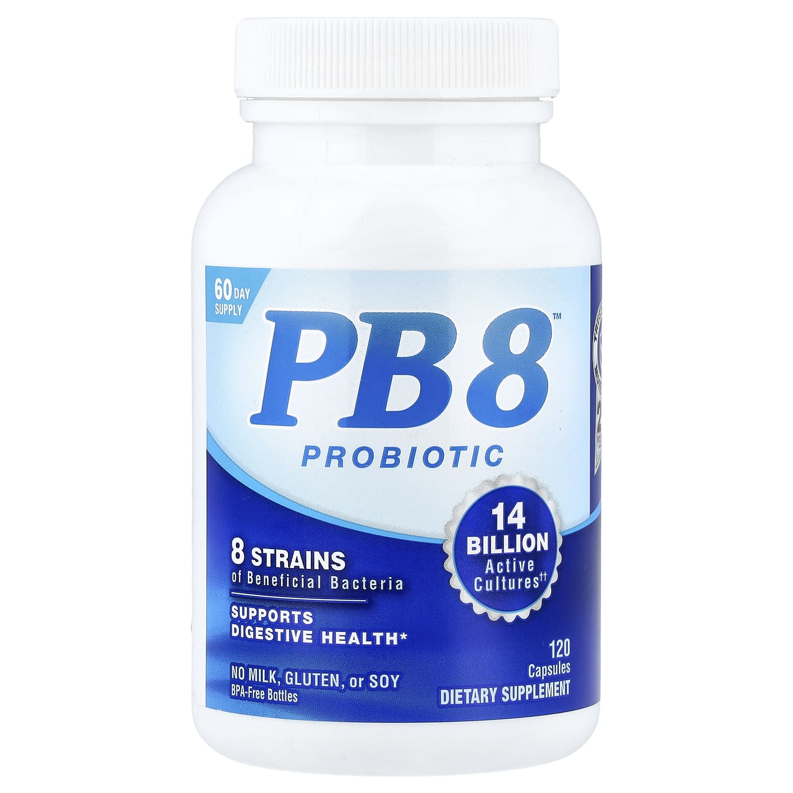 Nutrition Now PB 8 Probiotic – 120 gélules — Tunisie