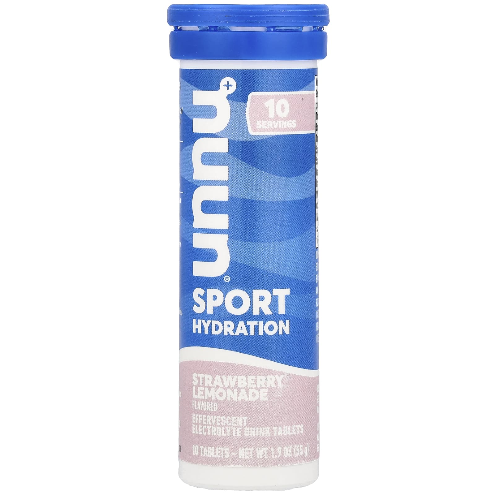 Nuun Sport Hydration, Effervescent Electrolyte Drink Tablets – Strawberry Lemonade – 10 comprimés — Tunisie