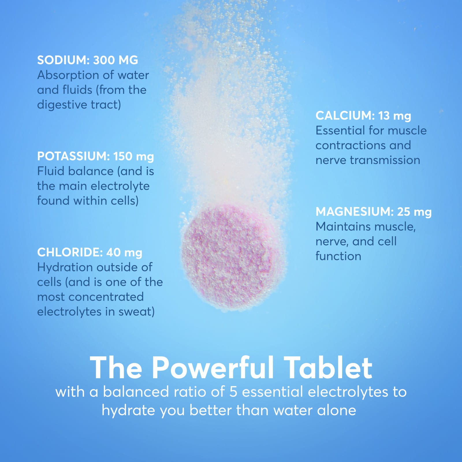 Nuun Sport Hydration, Effervescent Electrolyte Drink Tablets – Strawberry Lemonade – 10 comprimés — étiquette 5