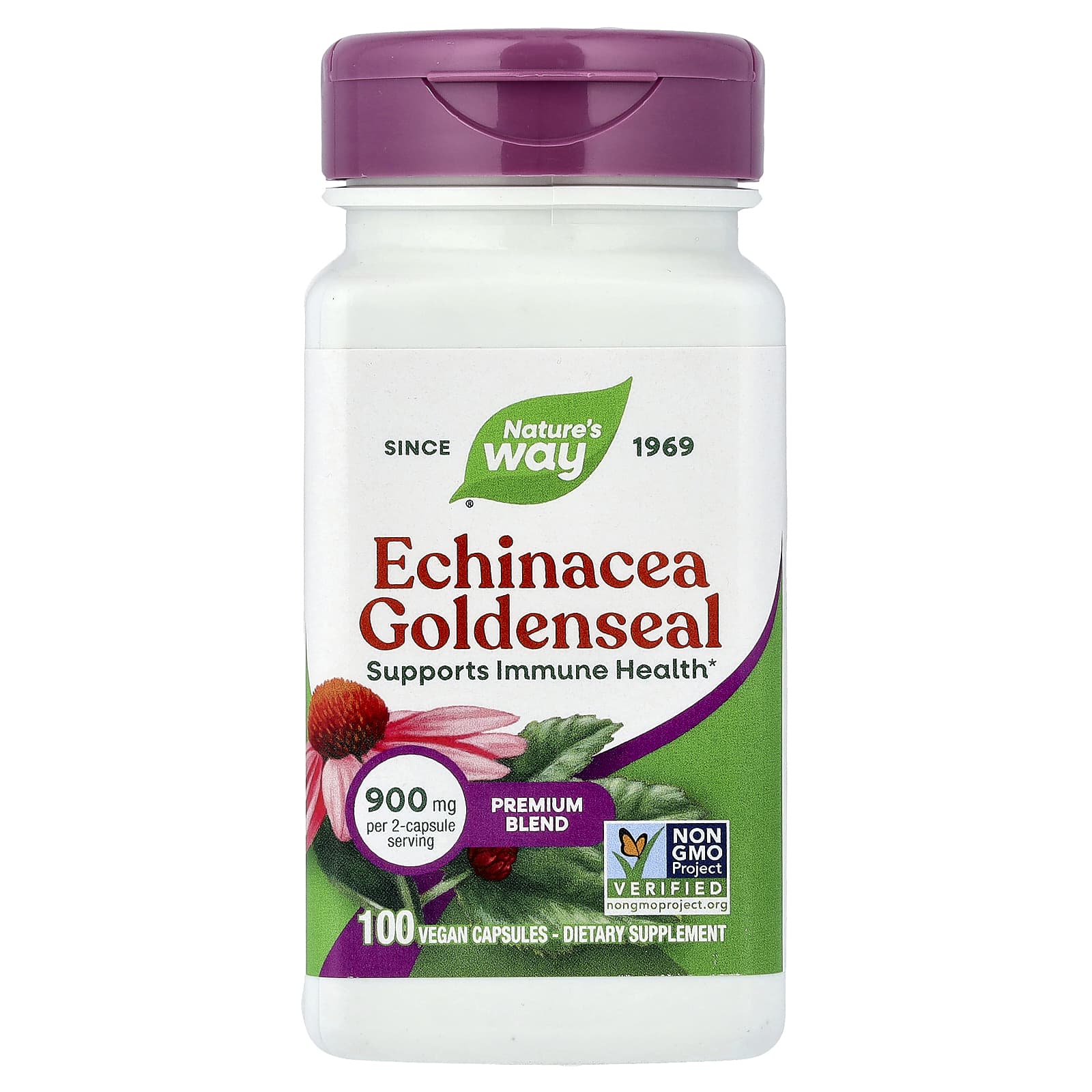 Nature's Way Echinacea Goldenseal – 100 gélules véganes — Tunisie