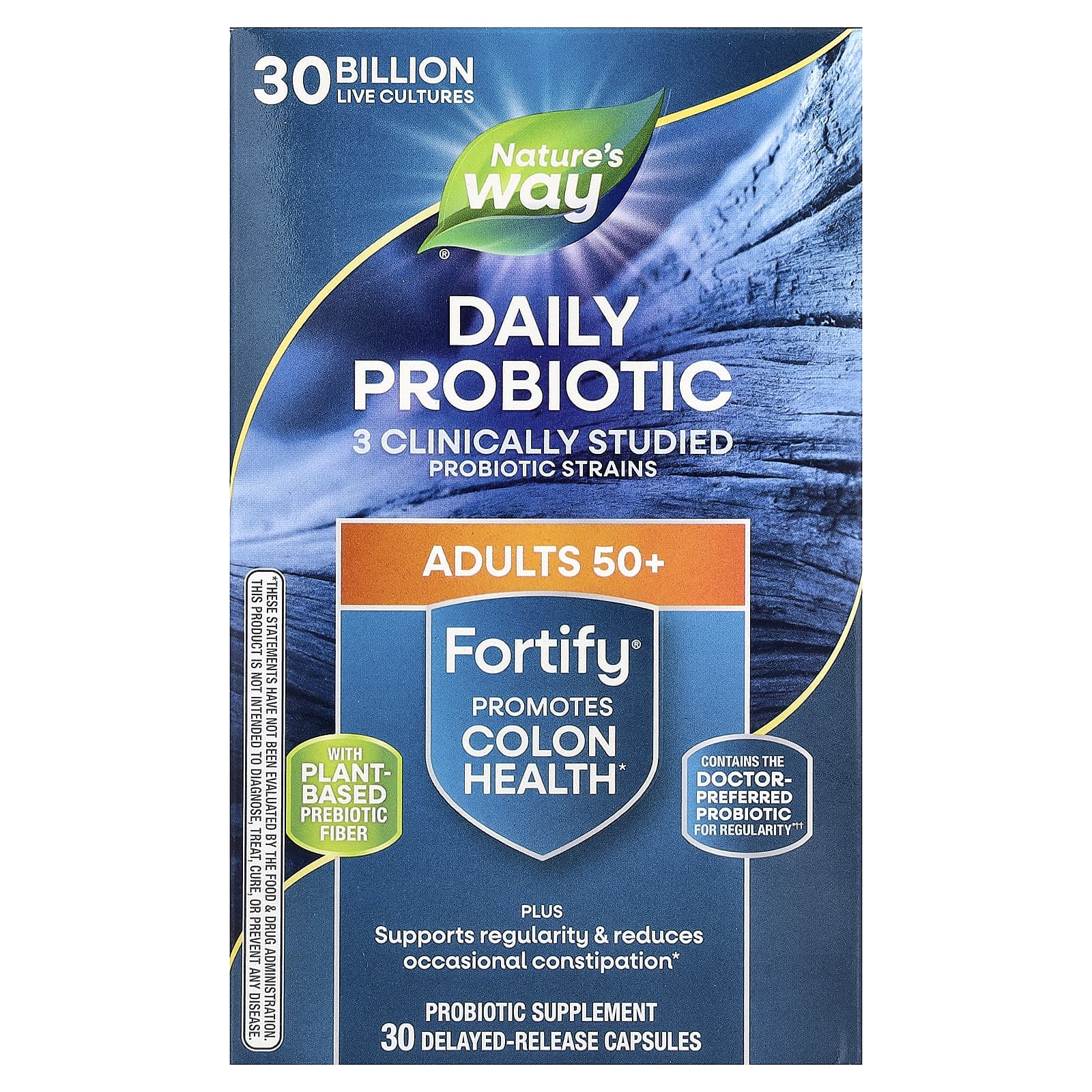 Nature's Way Fortify, Daily Probiotic, Adults 50+, 30 Delayed-Release Capsules — Tunisie