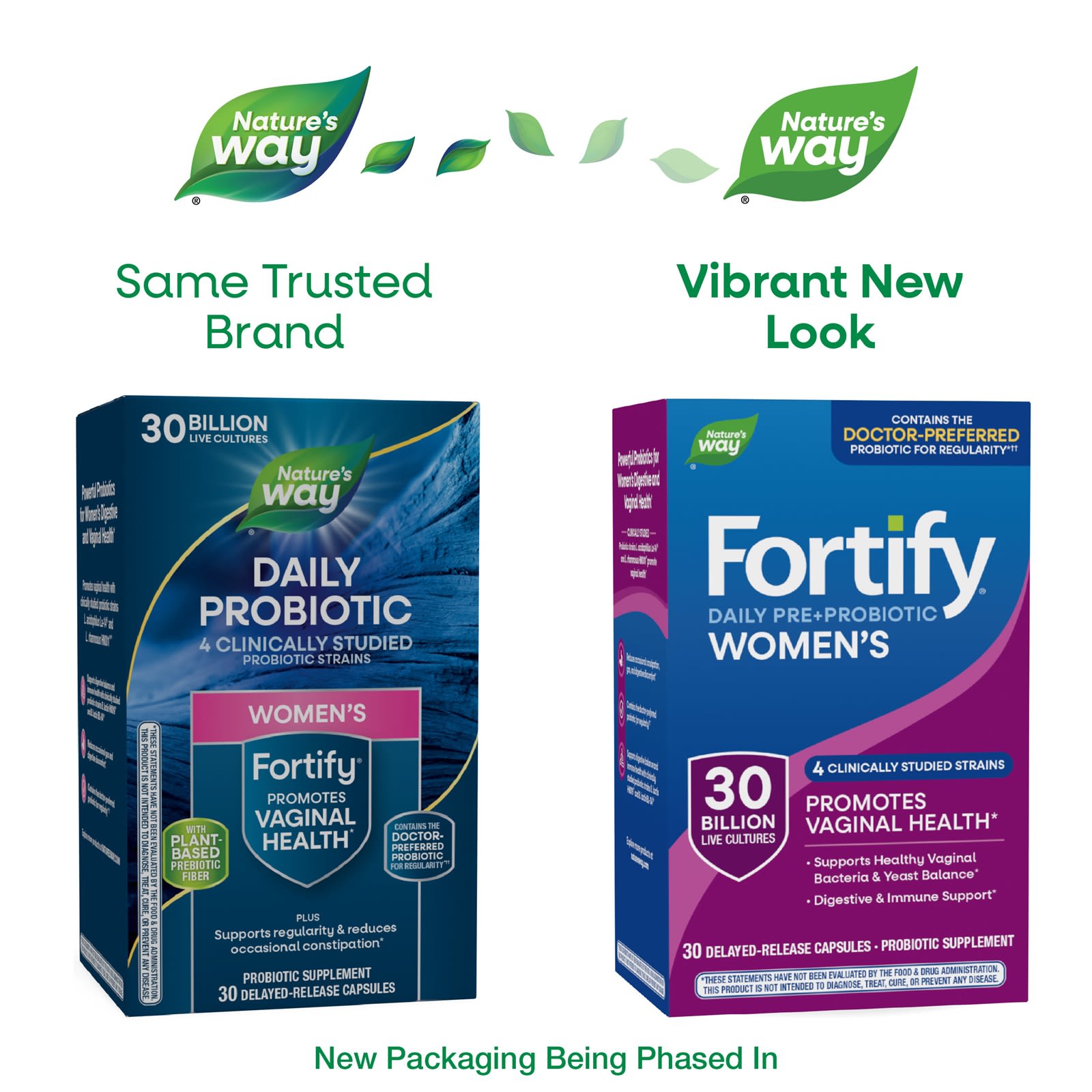 Nature's Way Fortify Women's Daily Pre + Probiotic, 30 Billion CFU, 30 Delayed-Release Capsules — étiquette 8