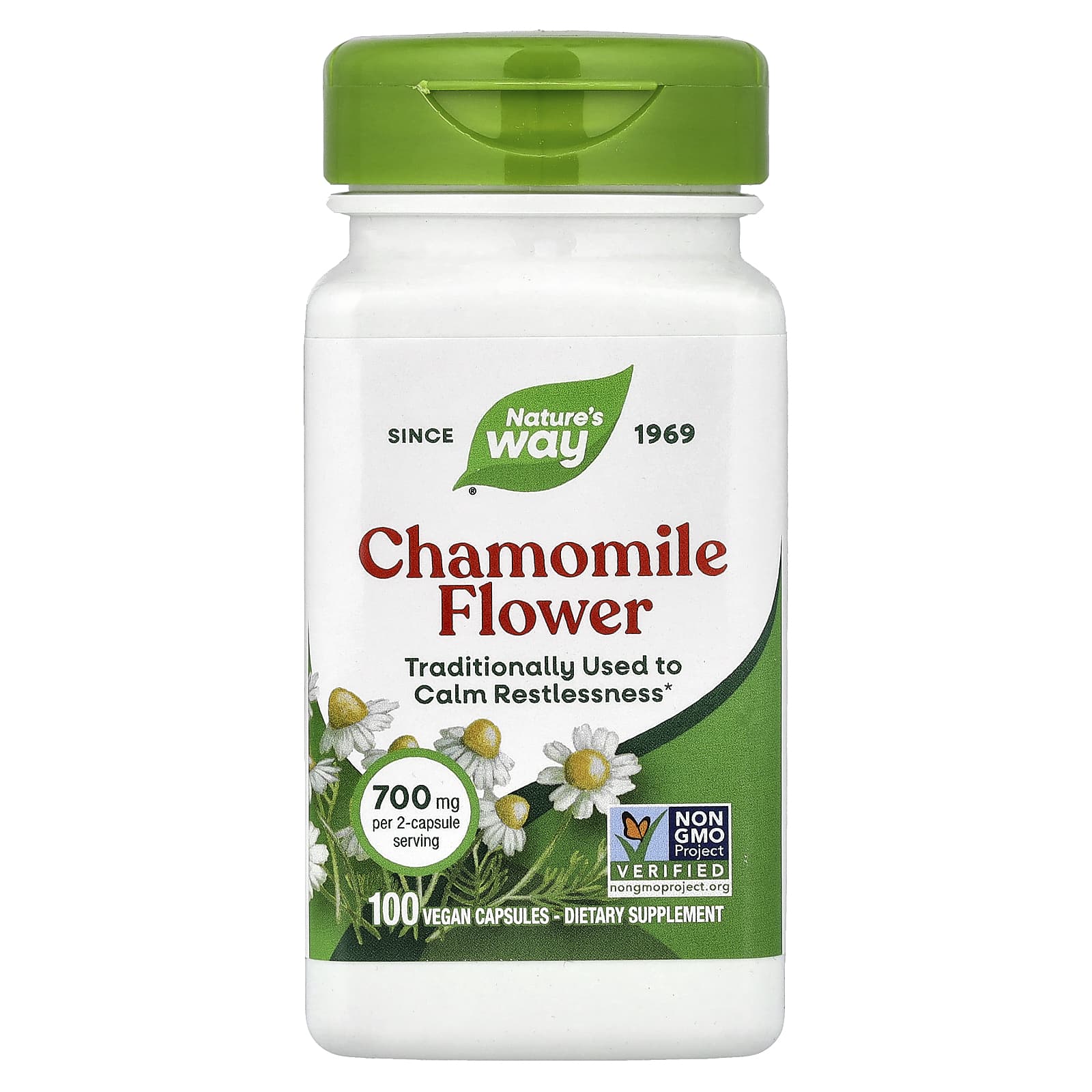 Nature's Way Chamomile Flower – 100 gélules véganes — Tunisie