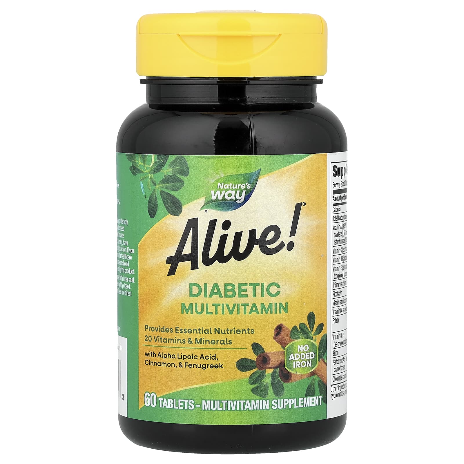 Nature's Way Alive! Diabetic Multivitamin – 60 comprimés — Tunisie