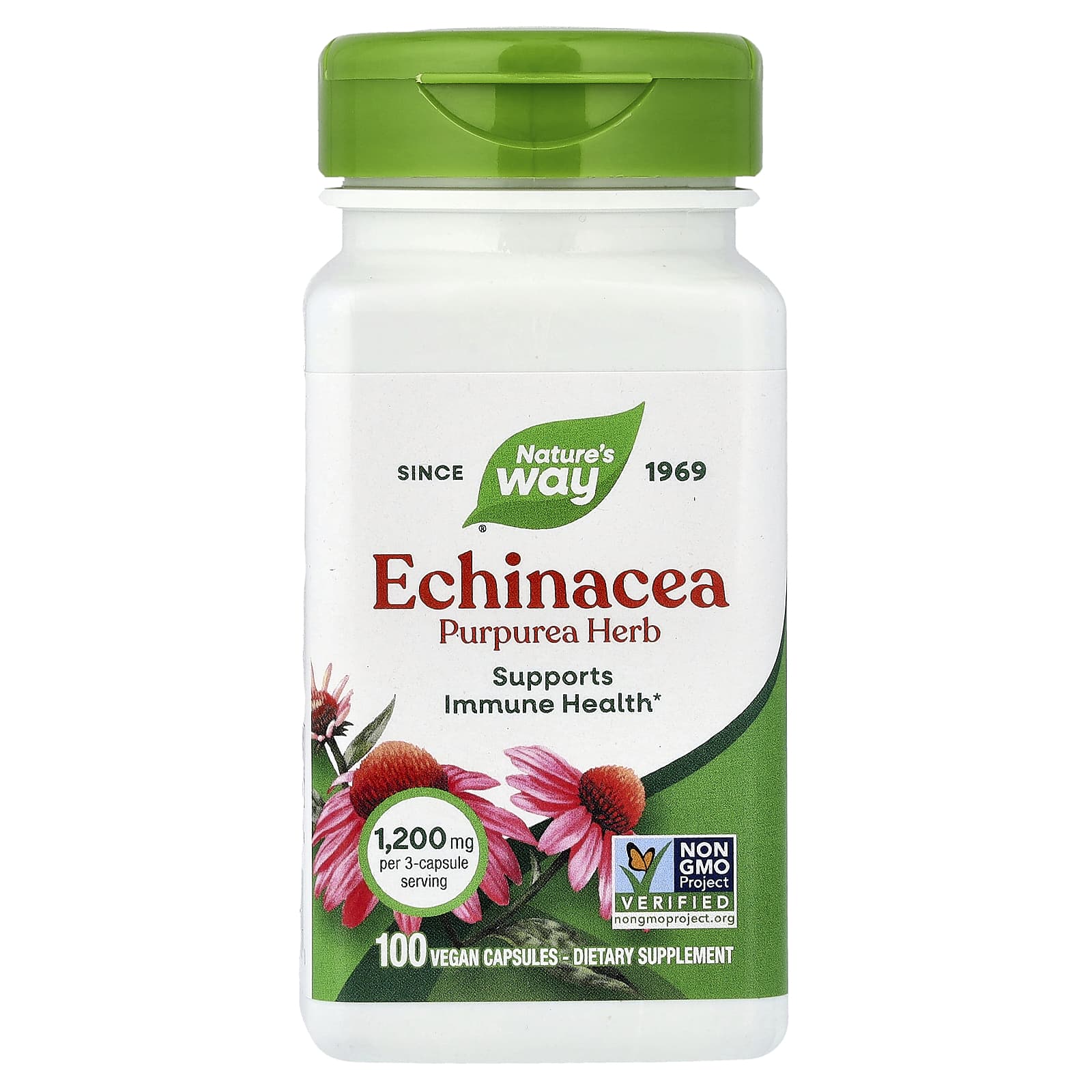 Nature's Way Echinacea, Purpurea Herb – 100 gélules véganes — Tunisie
