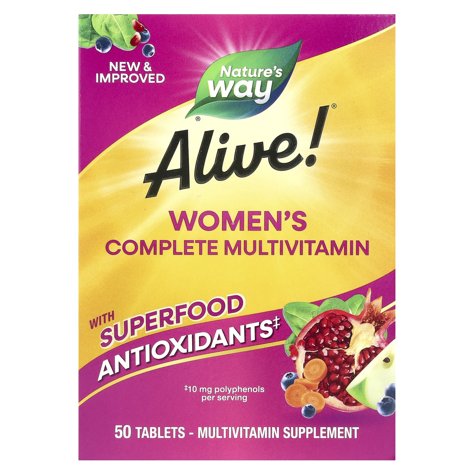 Nature's Way Alive! Women's Complete Multivitamin – 50 comprimés — Tunisie