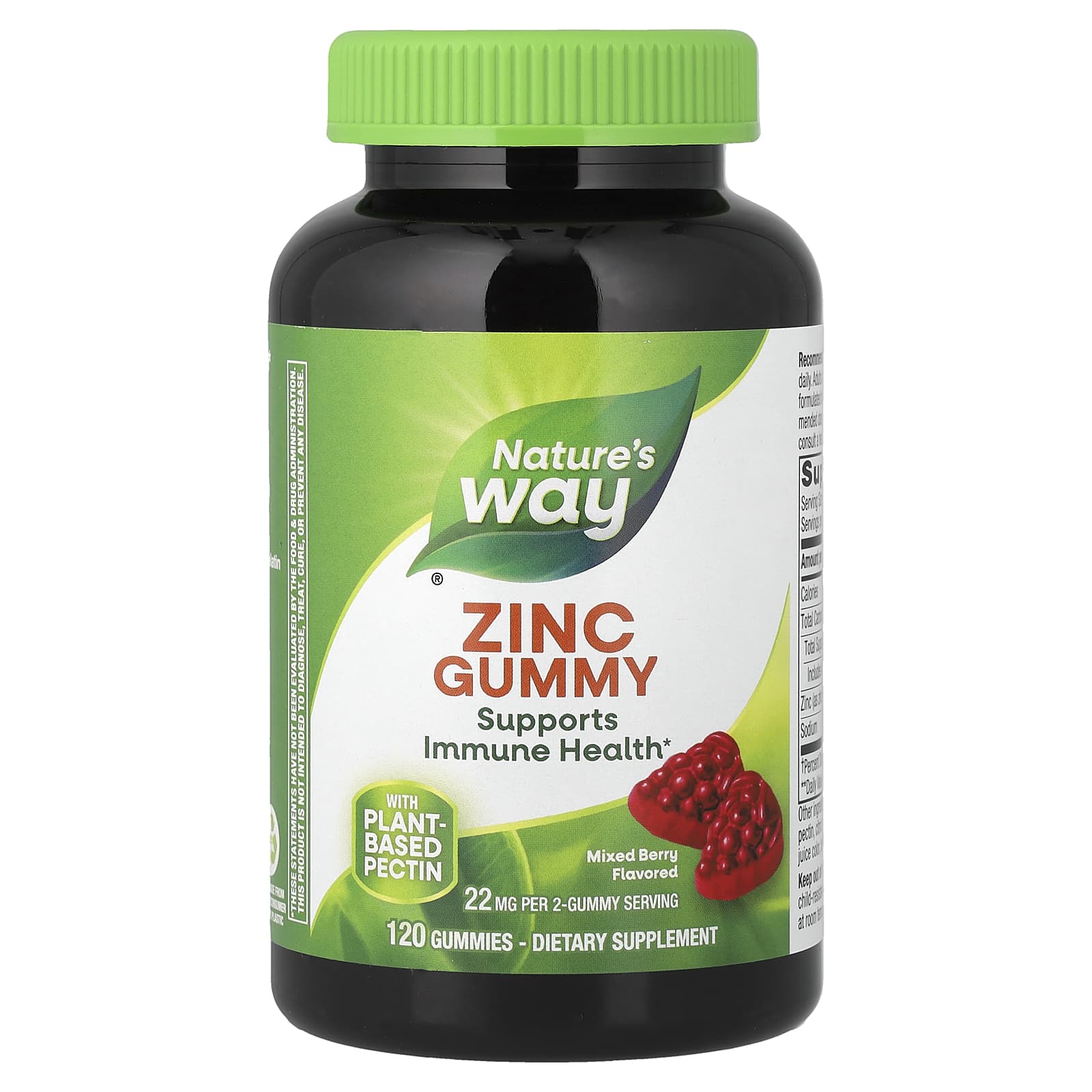 Nature's Way Zinc Gummies – Mixed Berry – 120 gommes — Tunisie