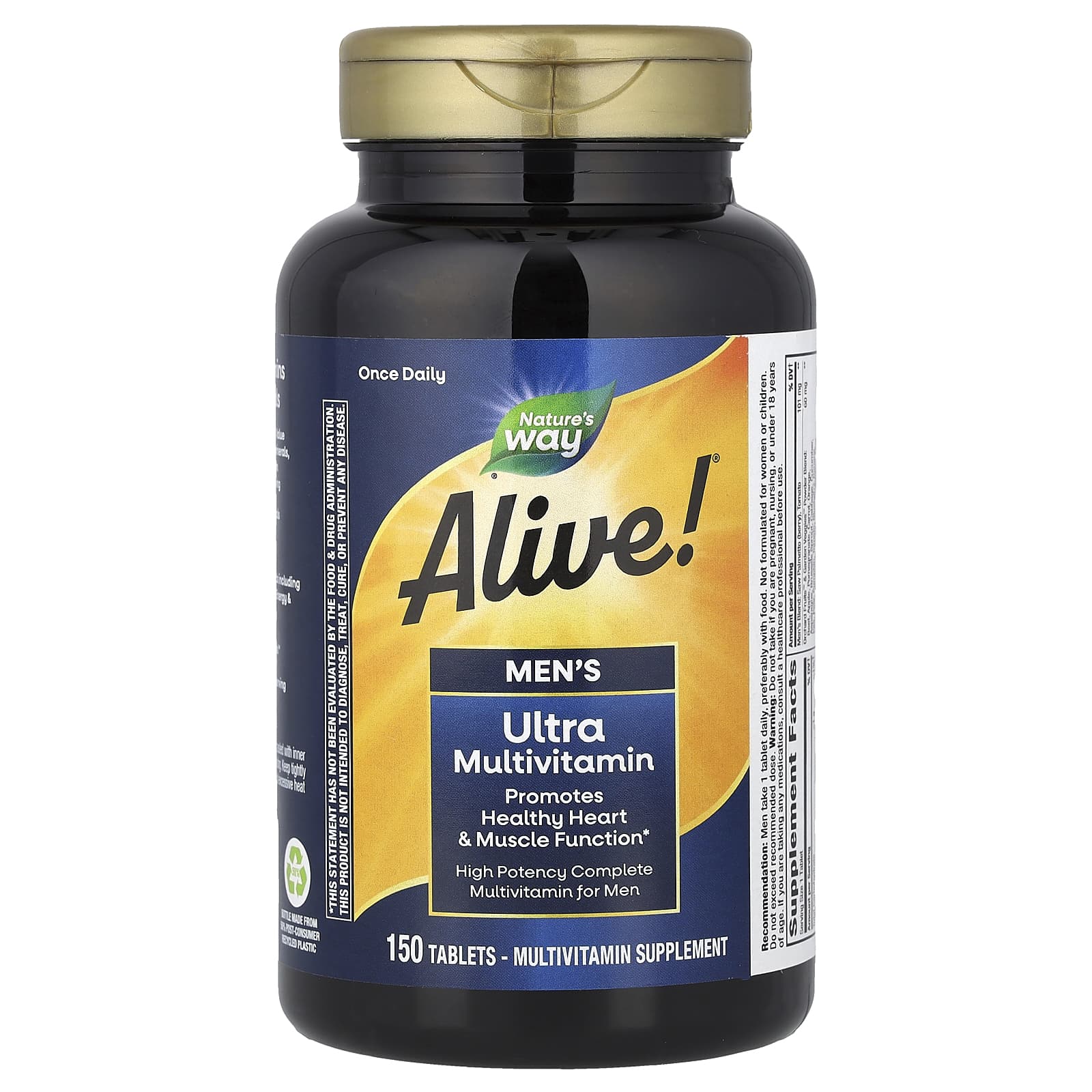 Nature's Way Alive!, Men's Ultra Multivitamin – 150 comprimés — Tunisie