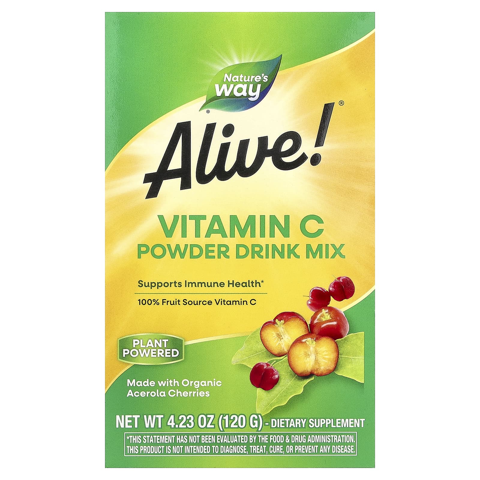 Nature's Way Alive! Vitamin C Powder Drink Mix – 120 g — Tunisie