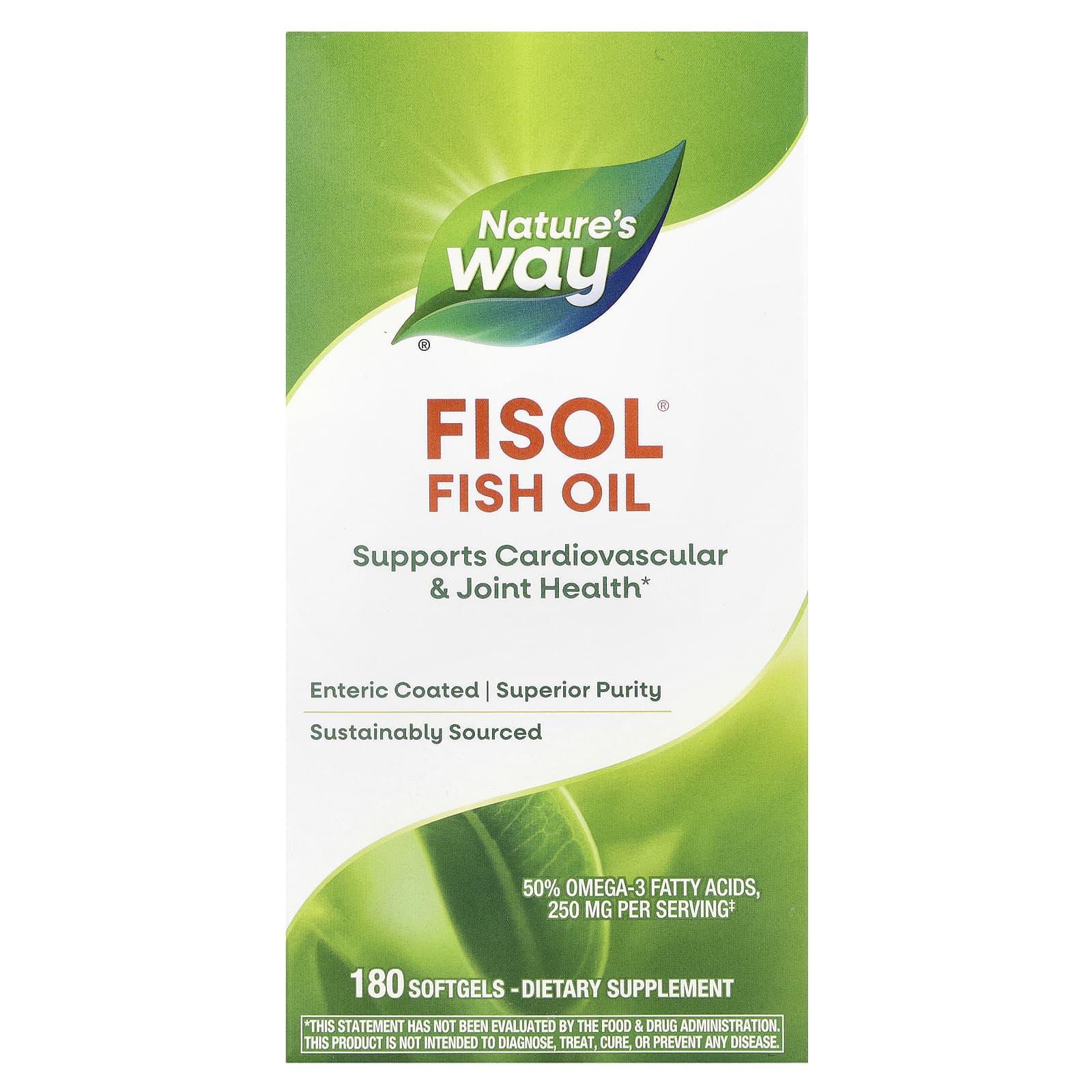 Nature's Way Fisol Fish Oil – 180 capsules molles — Tunisie