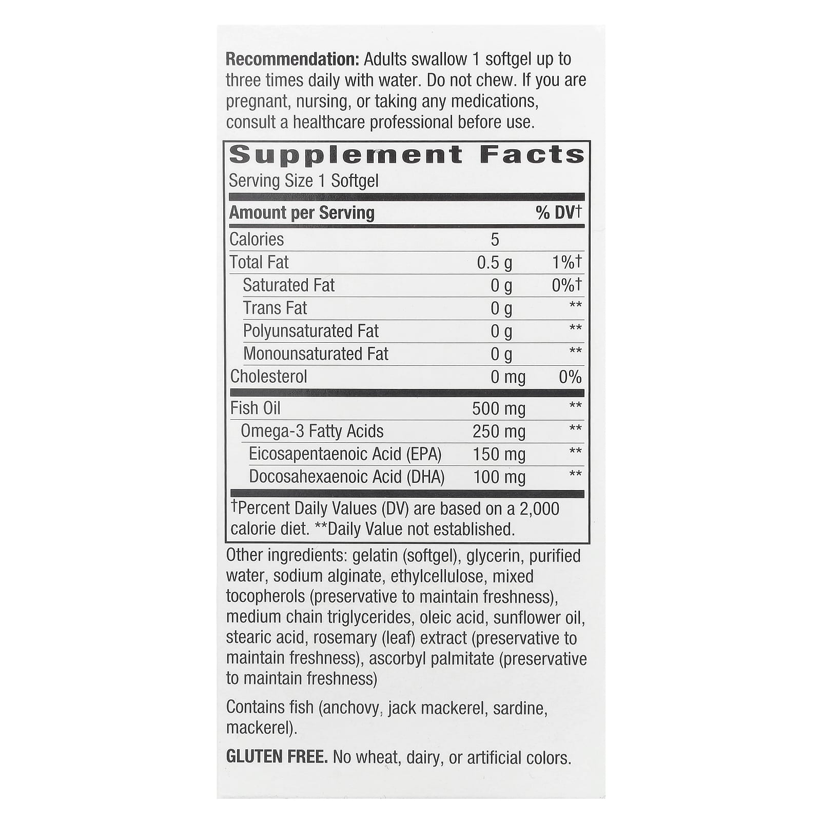 Nature's Way Fisol Fish Oil – 180 capsules molles — photo 2 sur 2