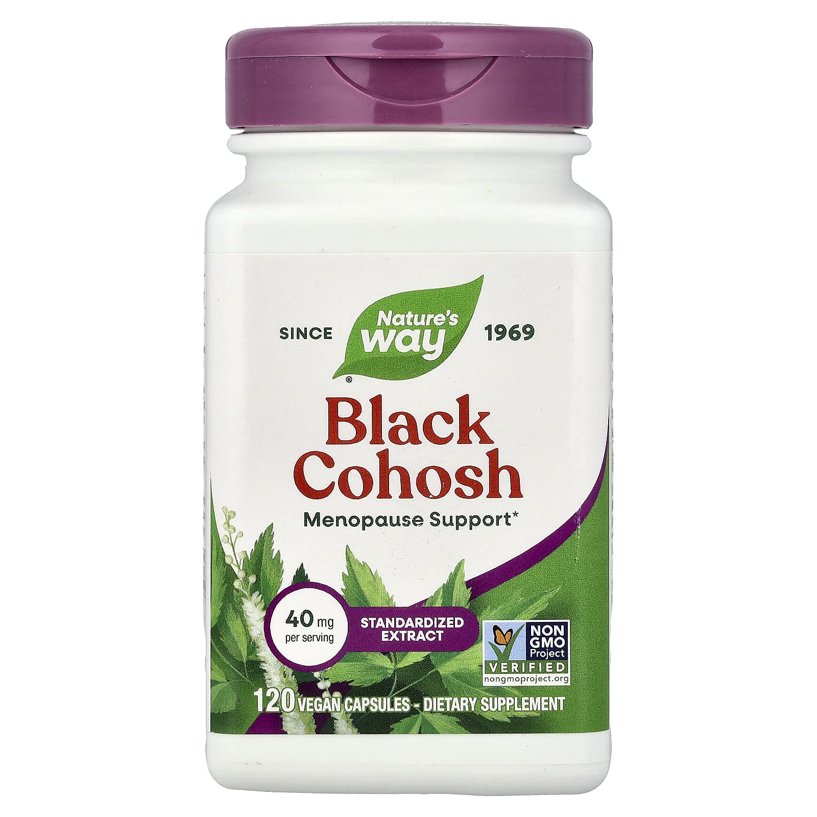 Nature's Way Black Cohosh – 120 gélules véganes — Tunisie
