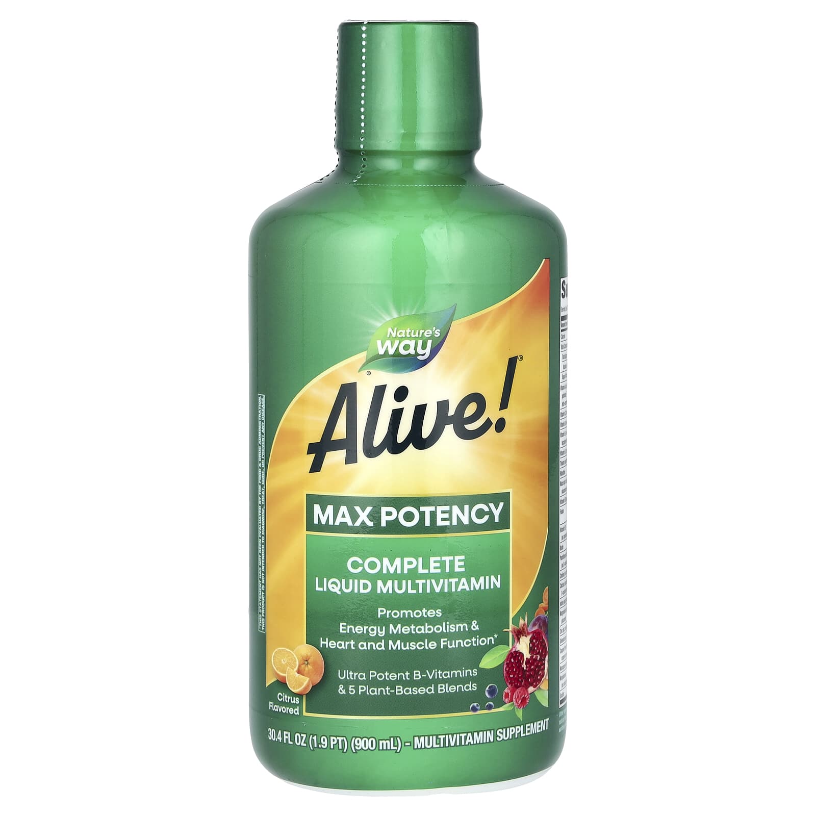 Nature's Way Alive! Complete Liquid Multivitamin, Max Potency – Citrus – 900 ml — Tunisie