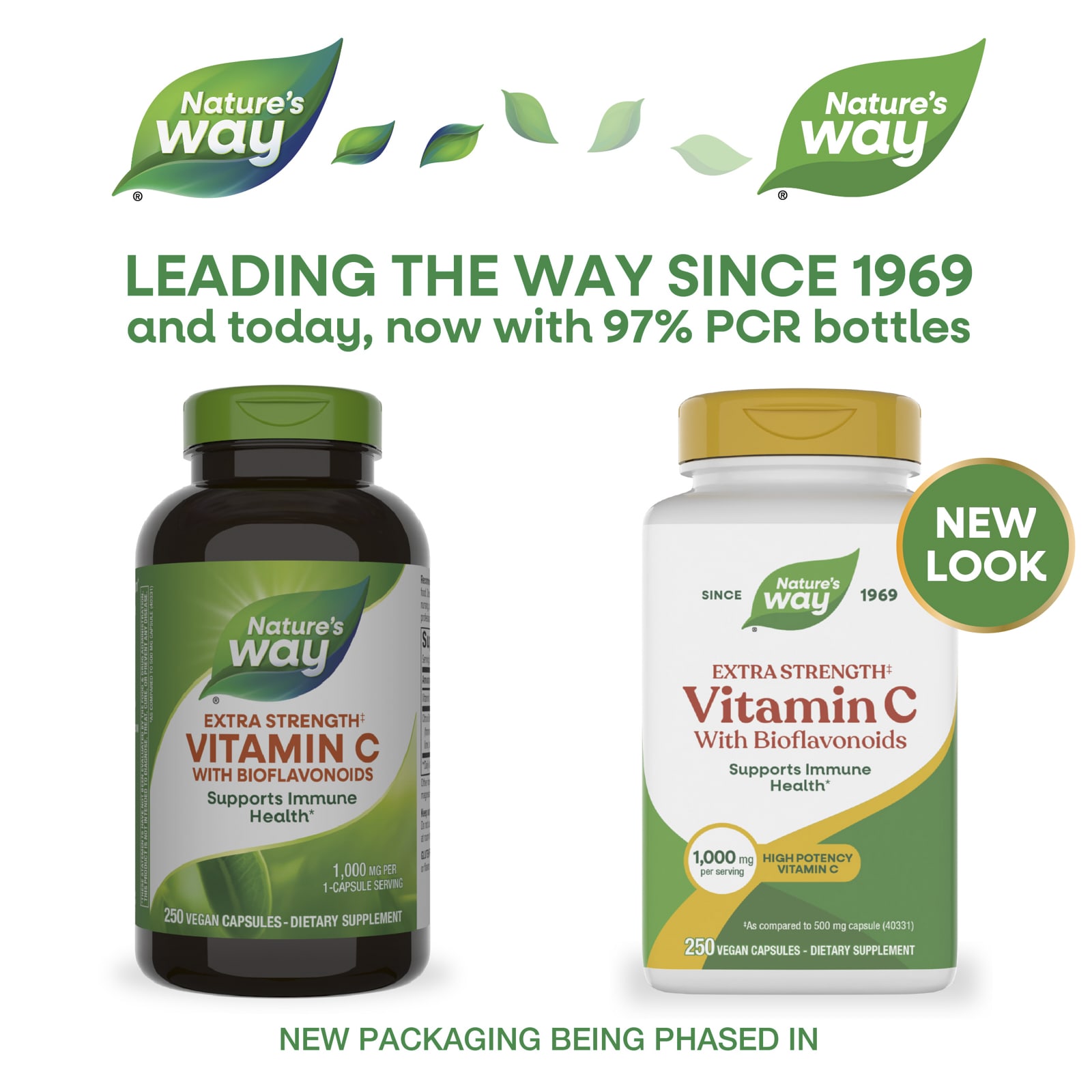 Nature's Way Vitamin C With Bioflavonoids – 250 gélules véganes — étiquette 1