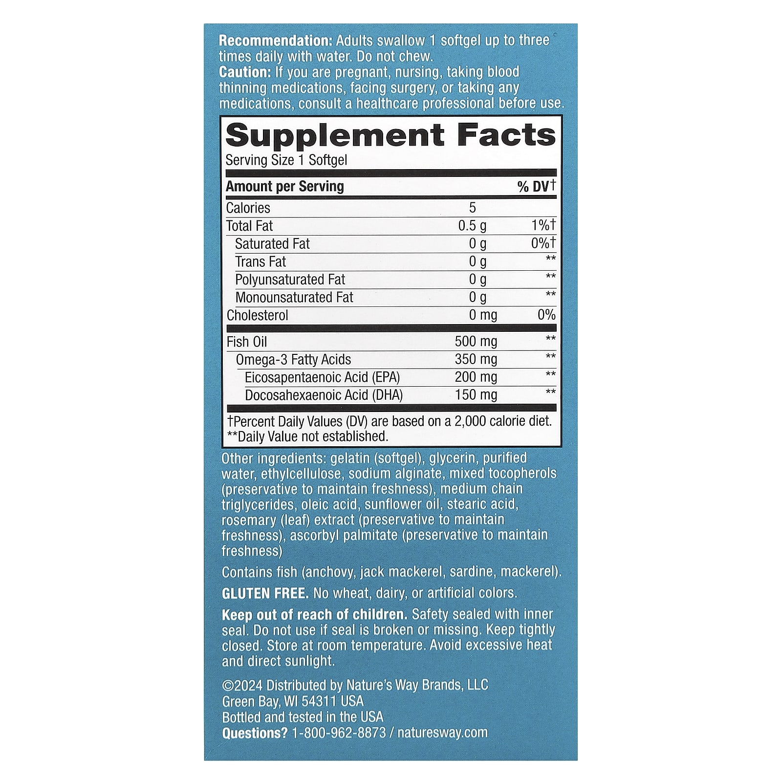Nature's Way Super Fisol Fish Oil – 180 capsules molles — photo 2 sur 2