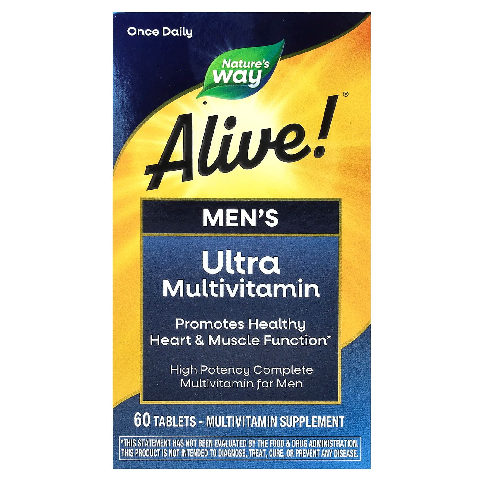 Nature's Way Alive! Men's Ultra Multivitamin – 60 comprimés — Tunisie