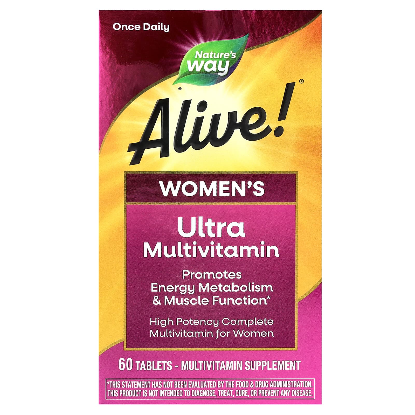 Nature's Way Alive!, Women's Ultra Multivitamin – 60 comprimés — Tunisie