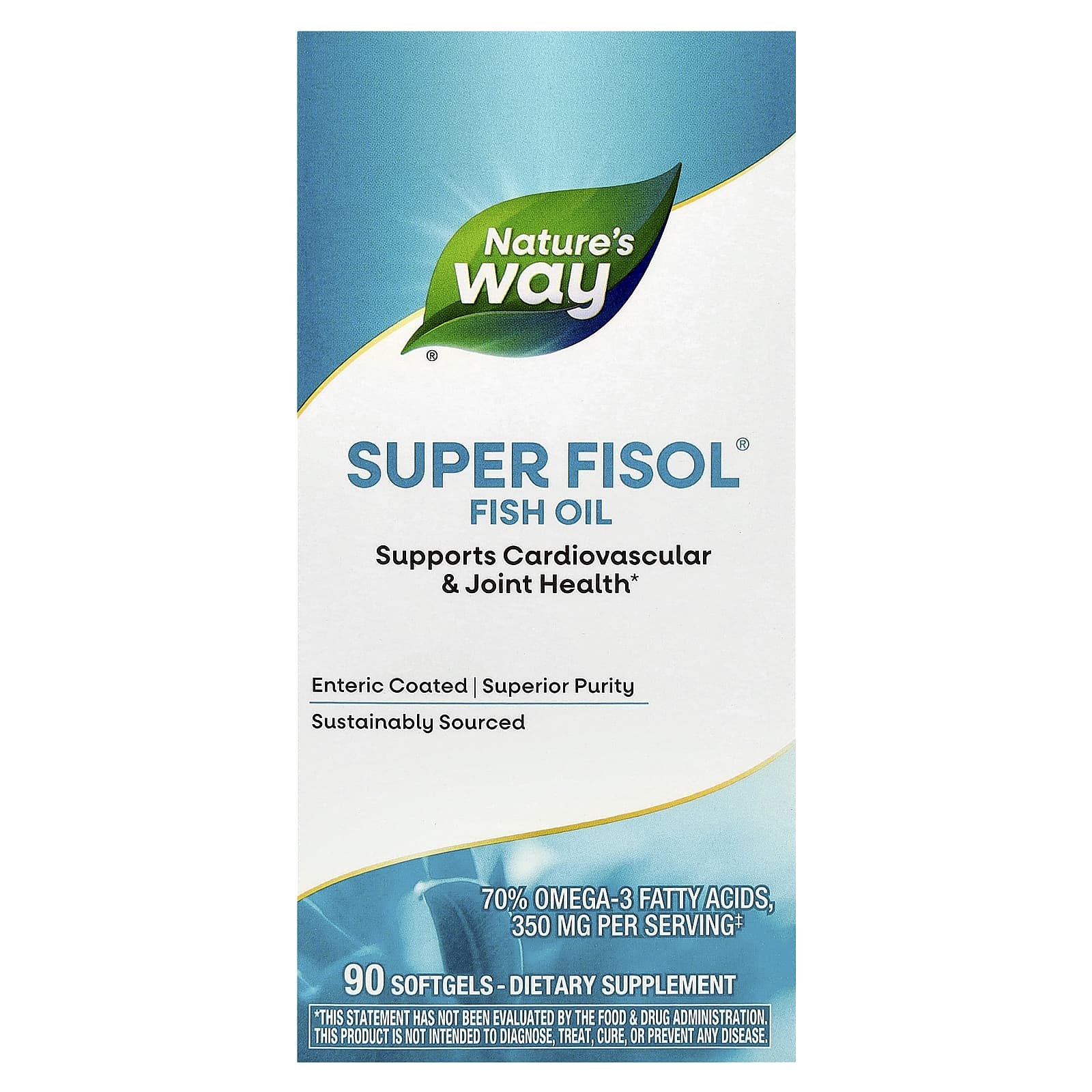 Nature's Way Super Fisol Fish Oil – 90 capsules molles — Tunisie