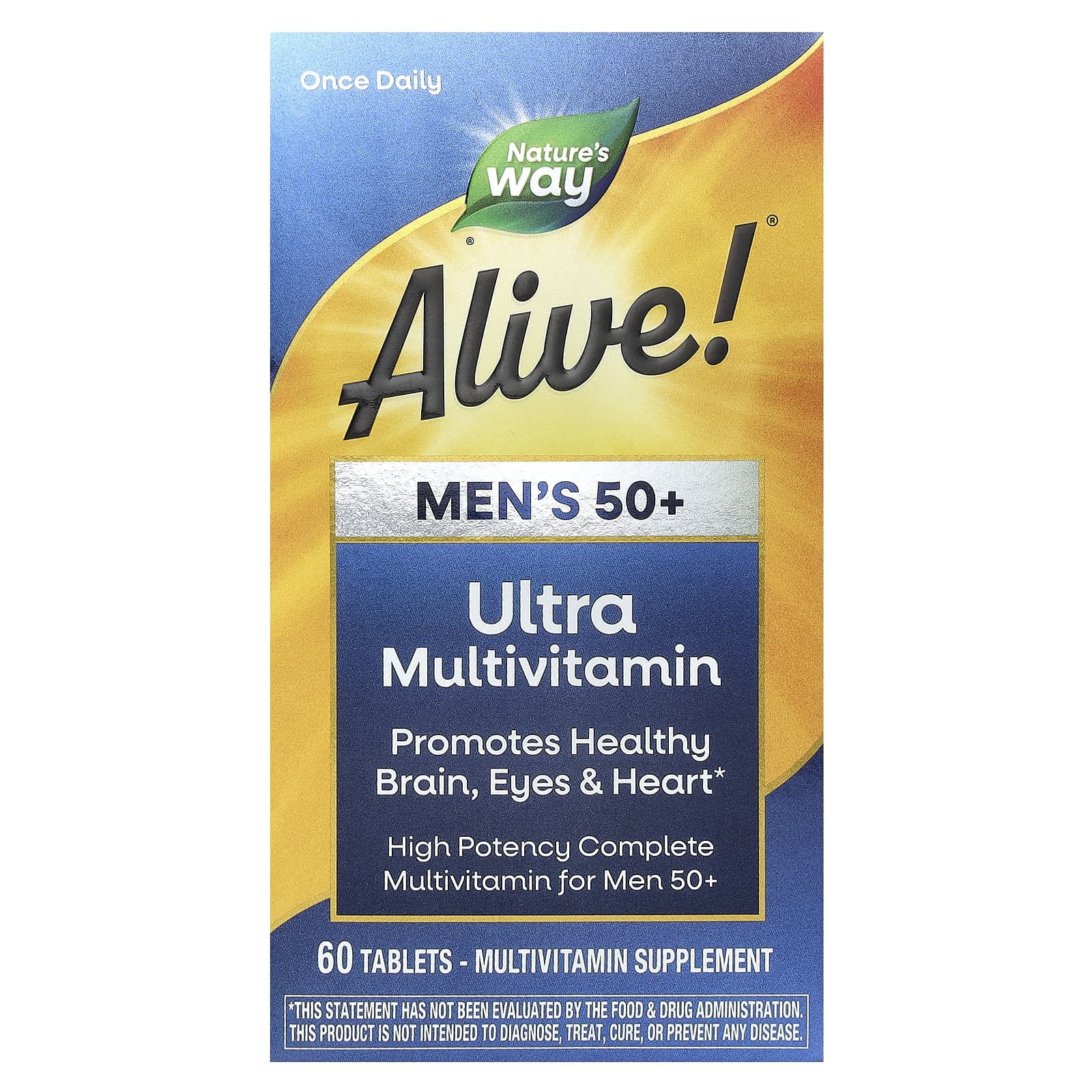 Nature's Way Alive! Men's 50+ Ultra Multivitamin – 60 comprimés — Tunisie