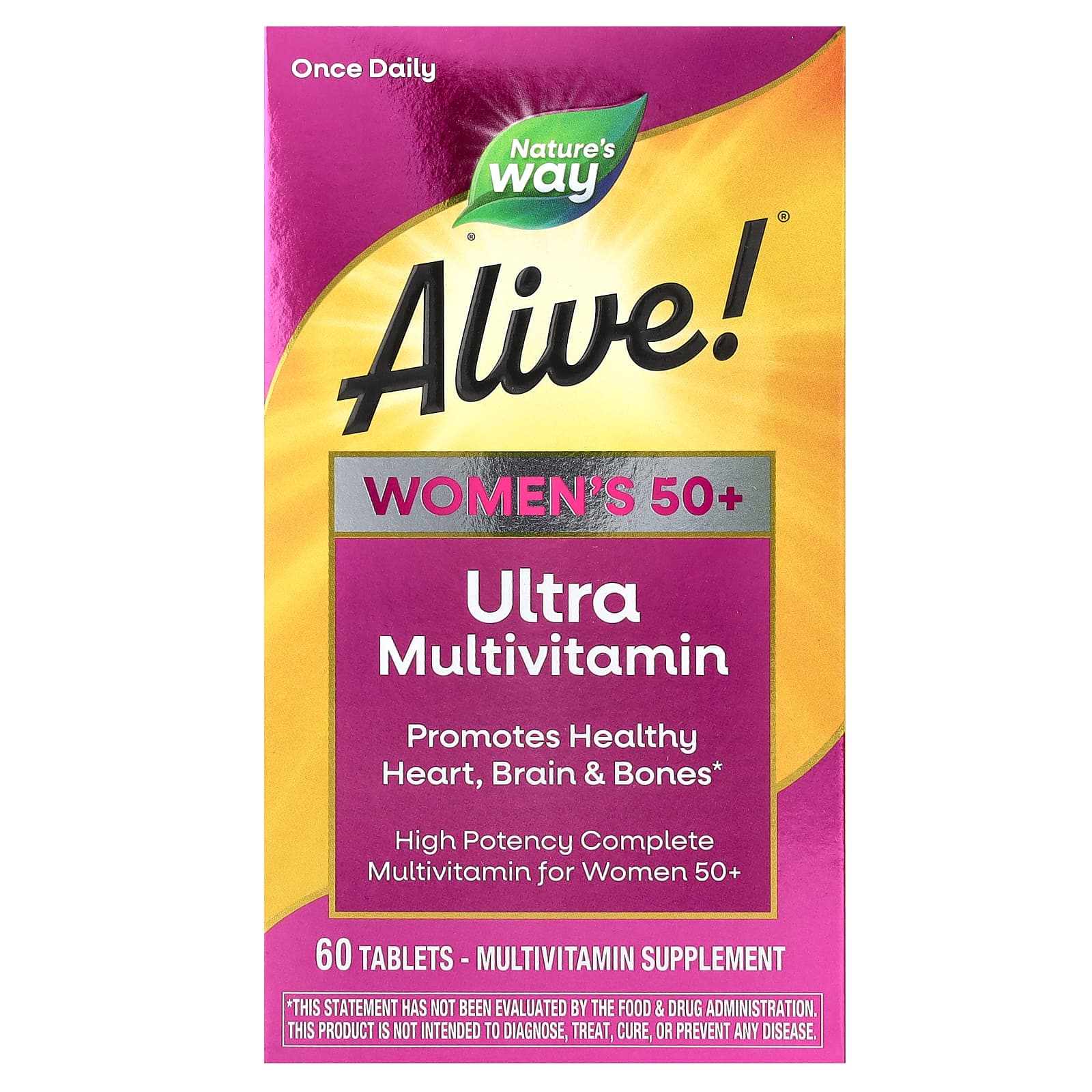 Nature's Way Alive! Women's 50+ Ultra Multivitamin – 60 comprimés — Tunisie