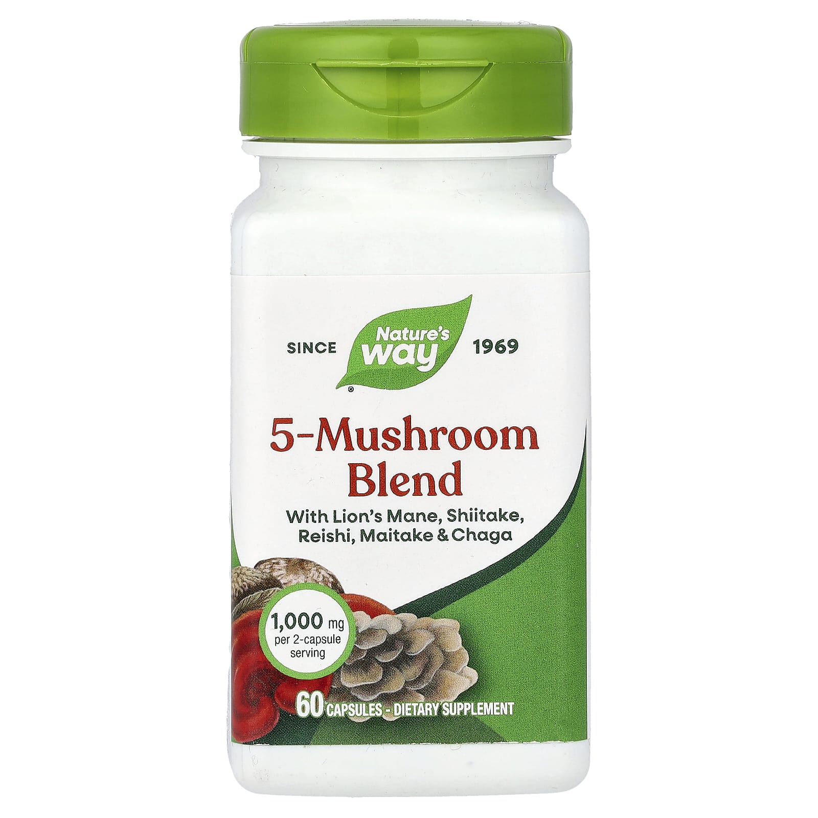 Nature's Way 5-Mushroom Blend – 60 gélules — Tunisie