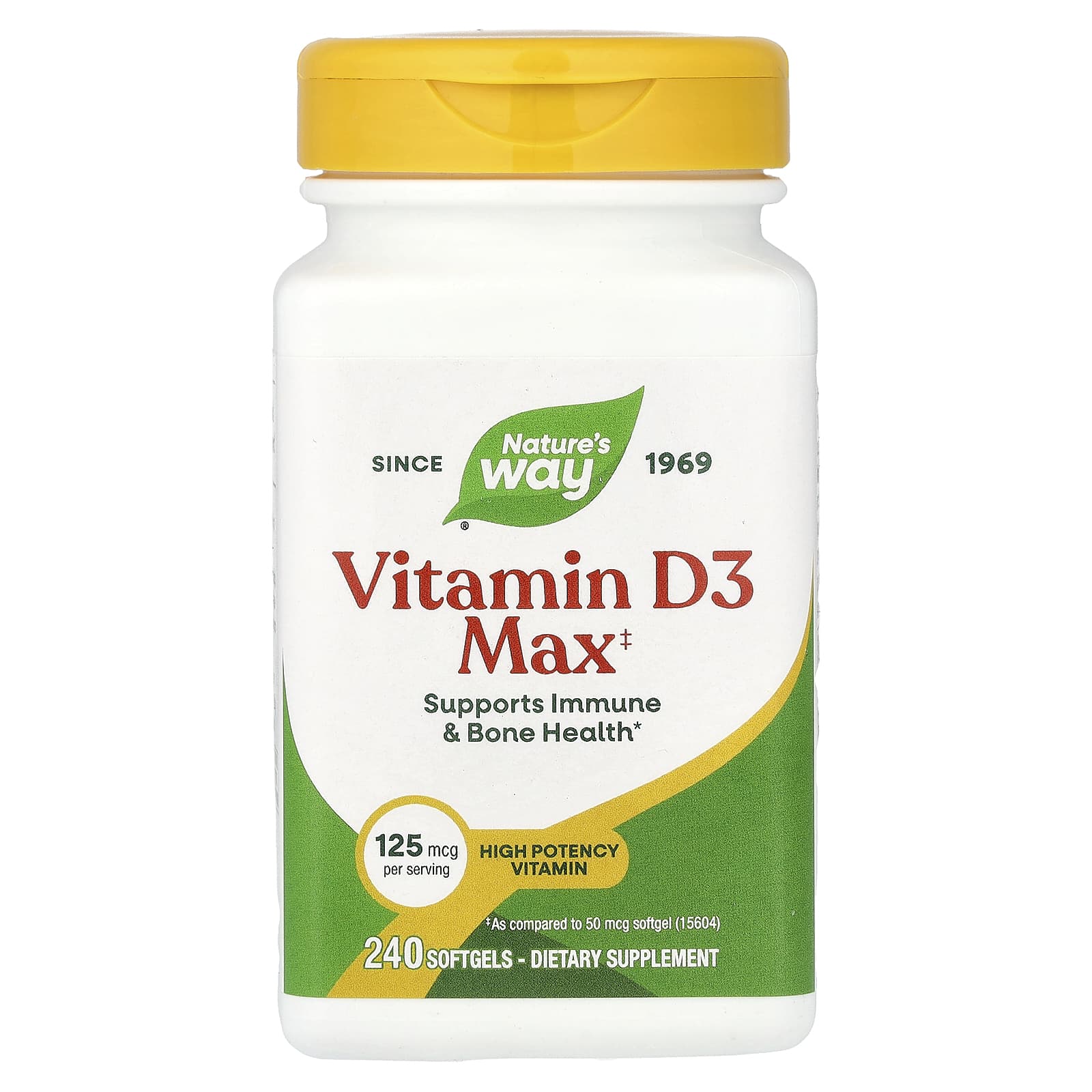 Nature's Way Vitamin D3 Max – 240 capsules molles — Tunisie