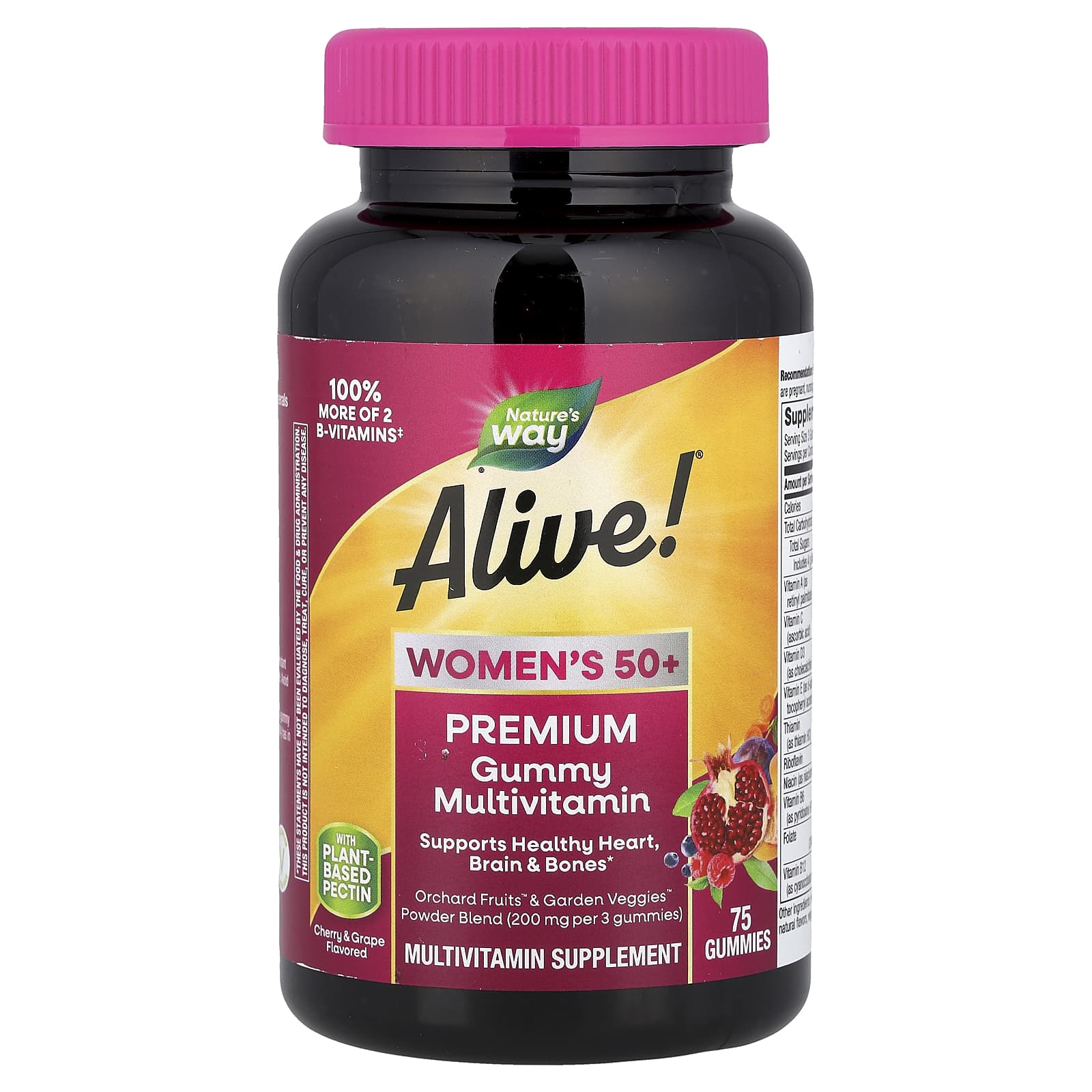 Nature's Way Alive! – Cherry & Grape – 75 gommes — Tunisie