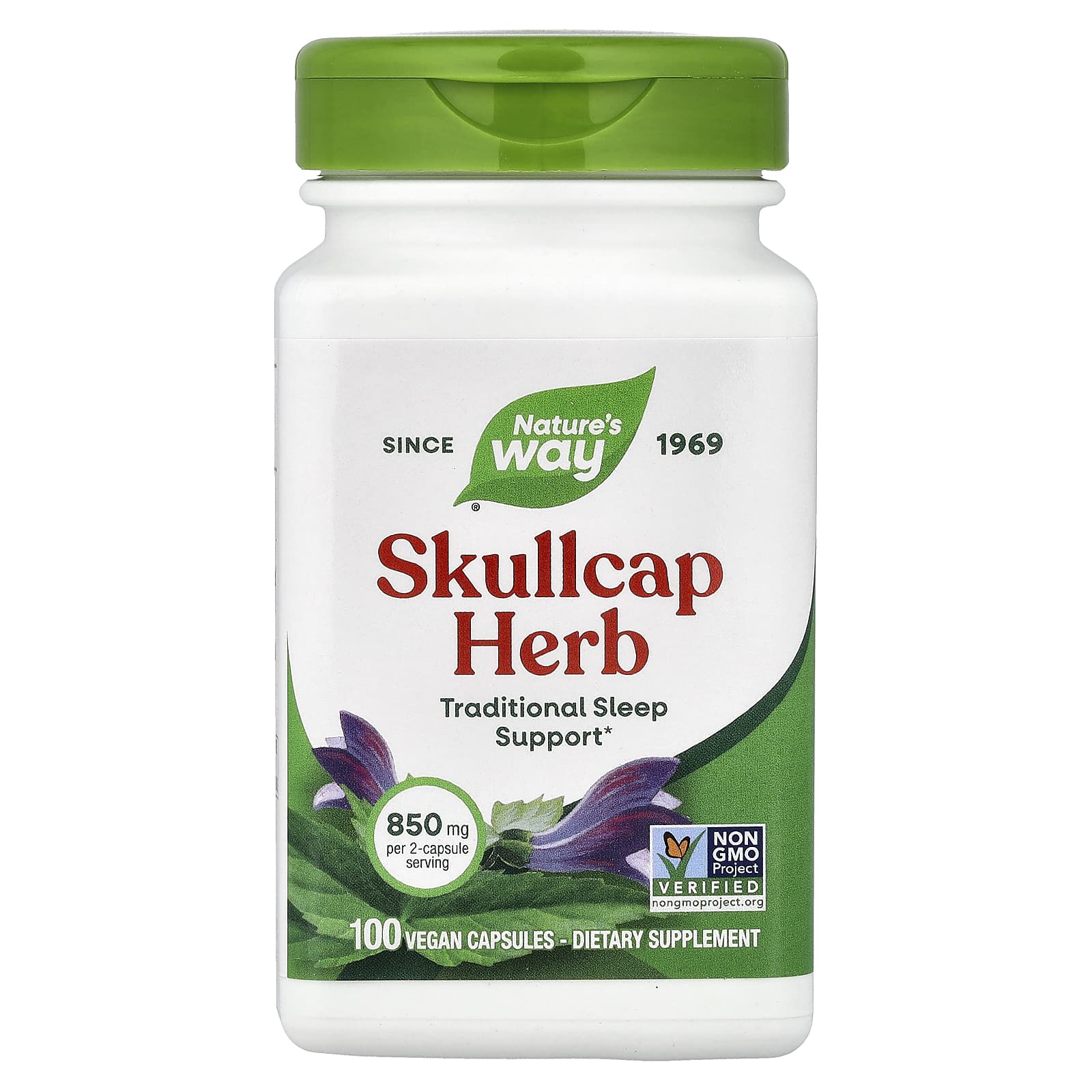 Nature's Way Skullcap Herb – 100 gélules véganes — Tunisie