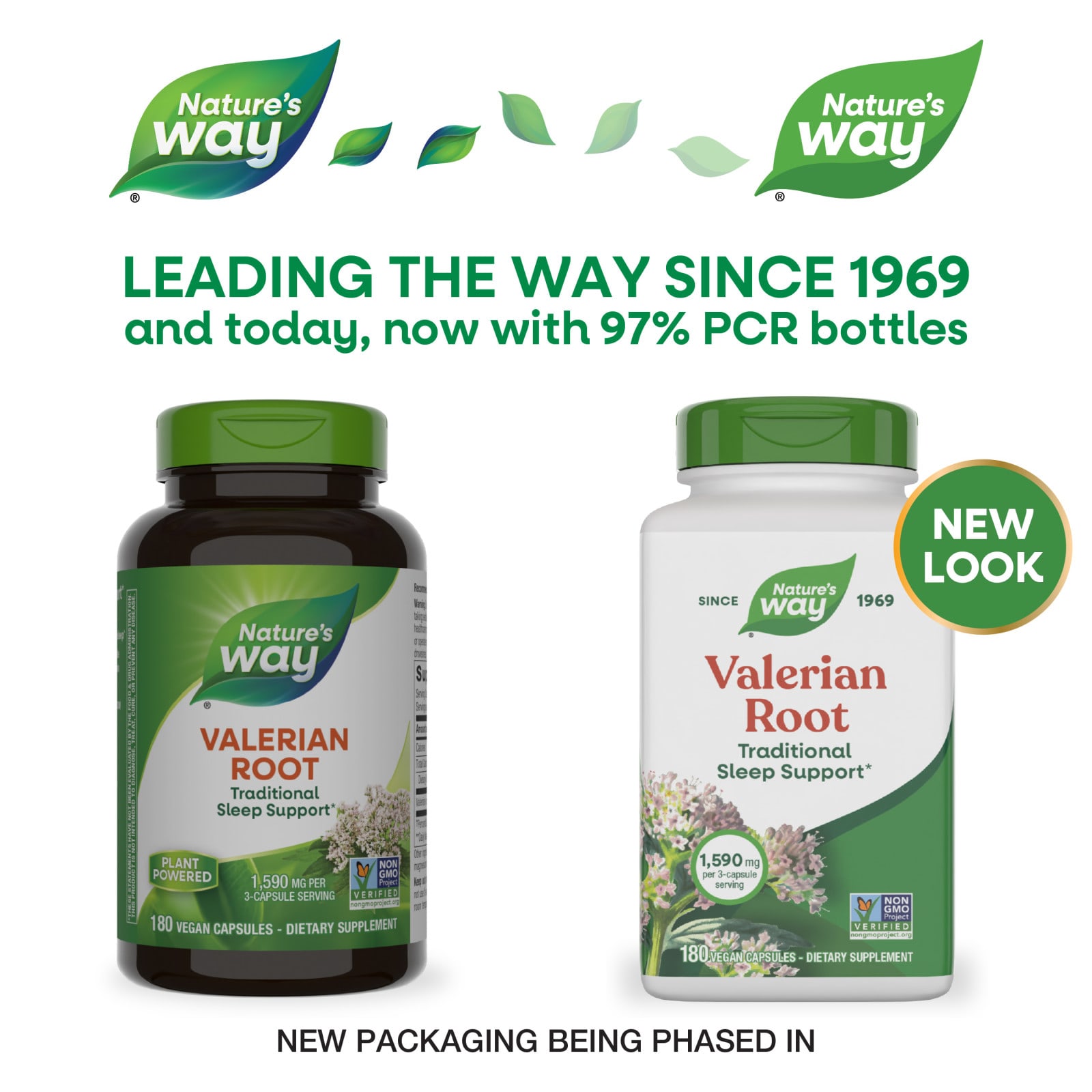 Nature's Way Valerian Root – 180 gélules véganes — étiquette 1
