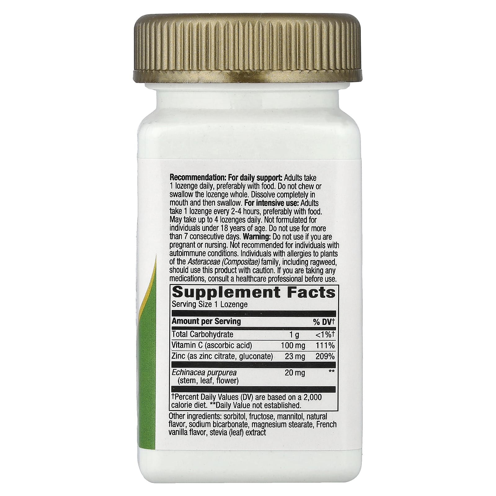 Nature's Way Zinc with Vitamin C & Echinacea, 60 Vegan Lozenges – Wild Berry — photo 2 sur 2
