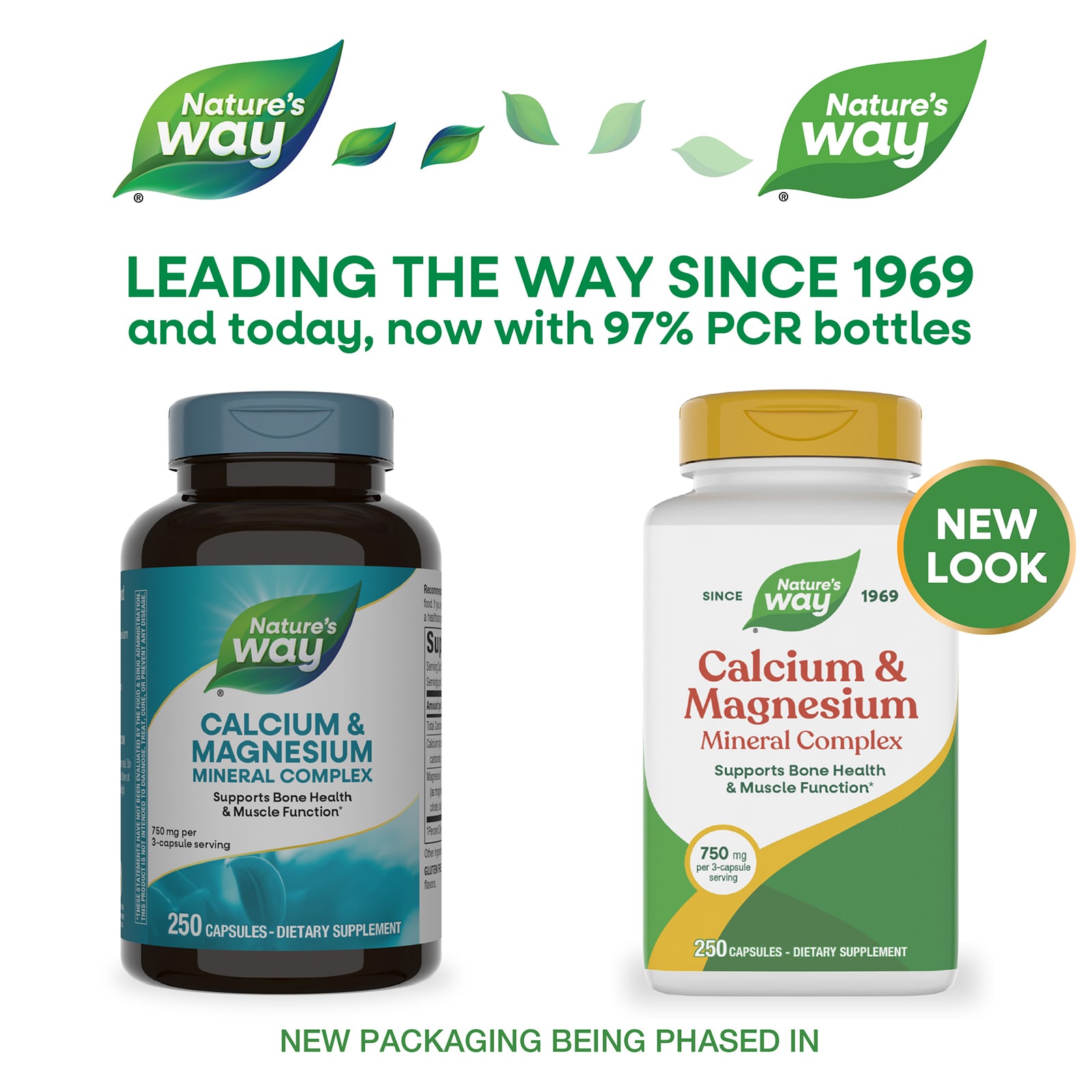 Nature's Way Calcium & Magnesium Mineral Complex – 250 gélules — étiquette 1