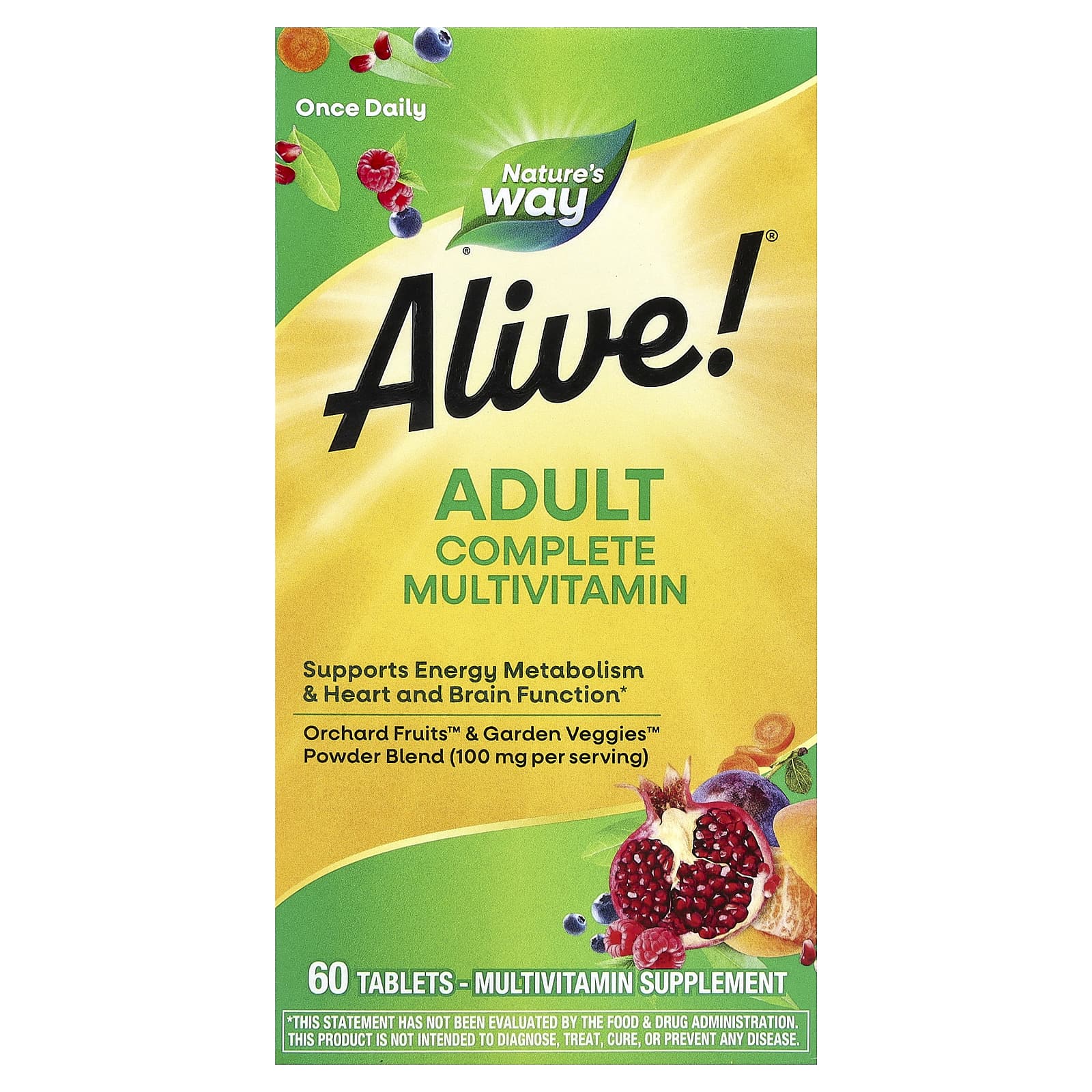 Nature's Way Alive! Adult Complete Multivitamin – 60 comprimés — Tunisie