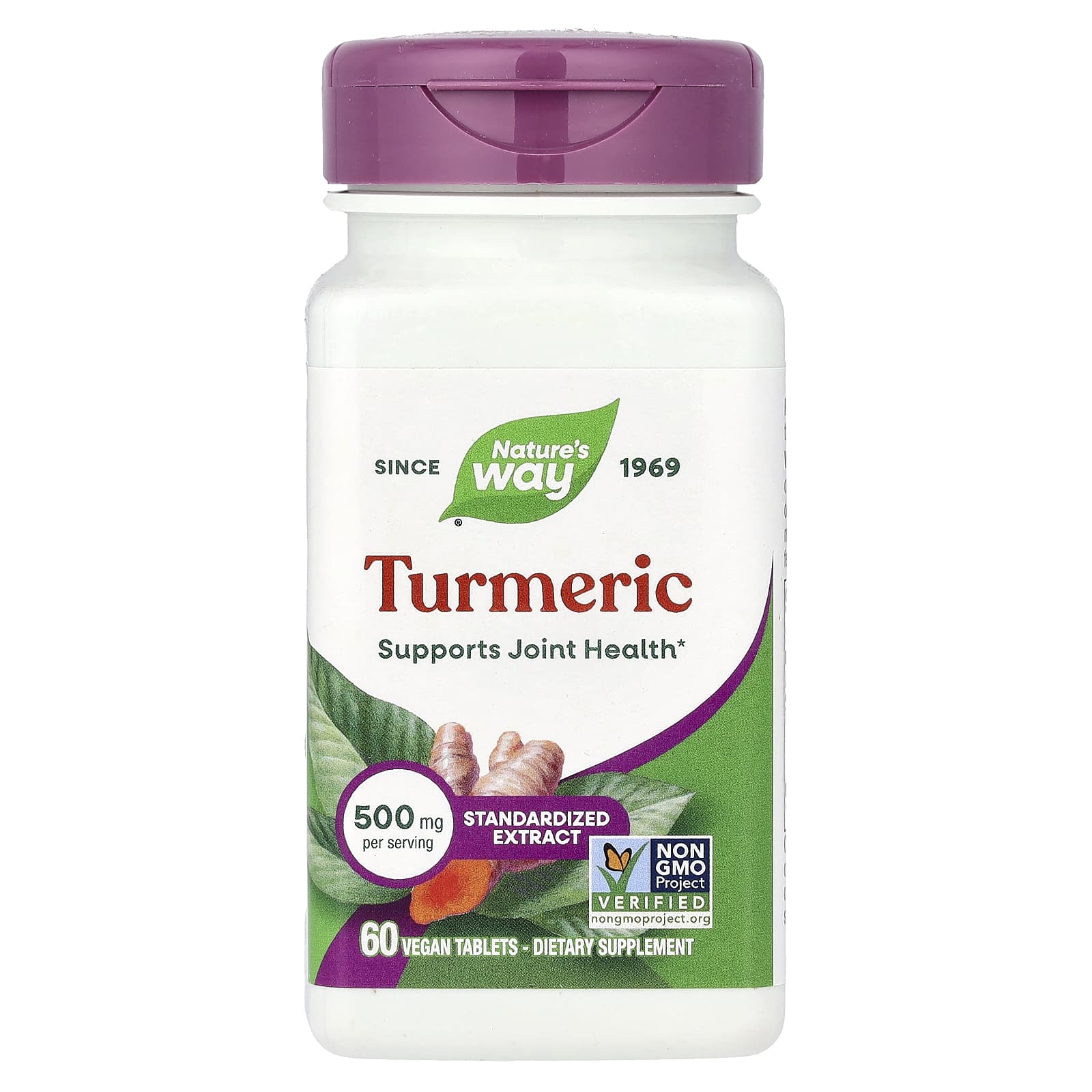 Nature's Way Turmeric – 60 comprimés véganes – 500 mg — Tunisie