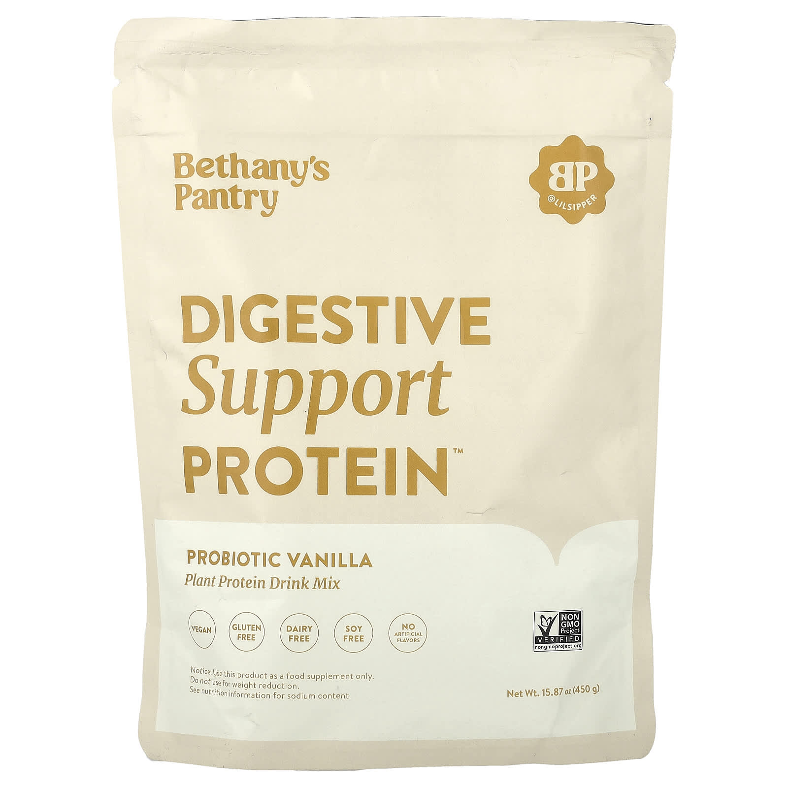 Nuzest Bethany's Pantry, Digestive Support Protein – Probiotic Vanilla – 450 g — Tunisie