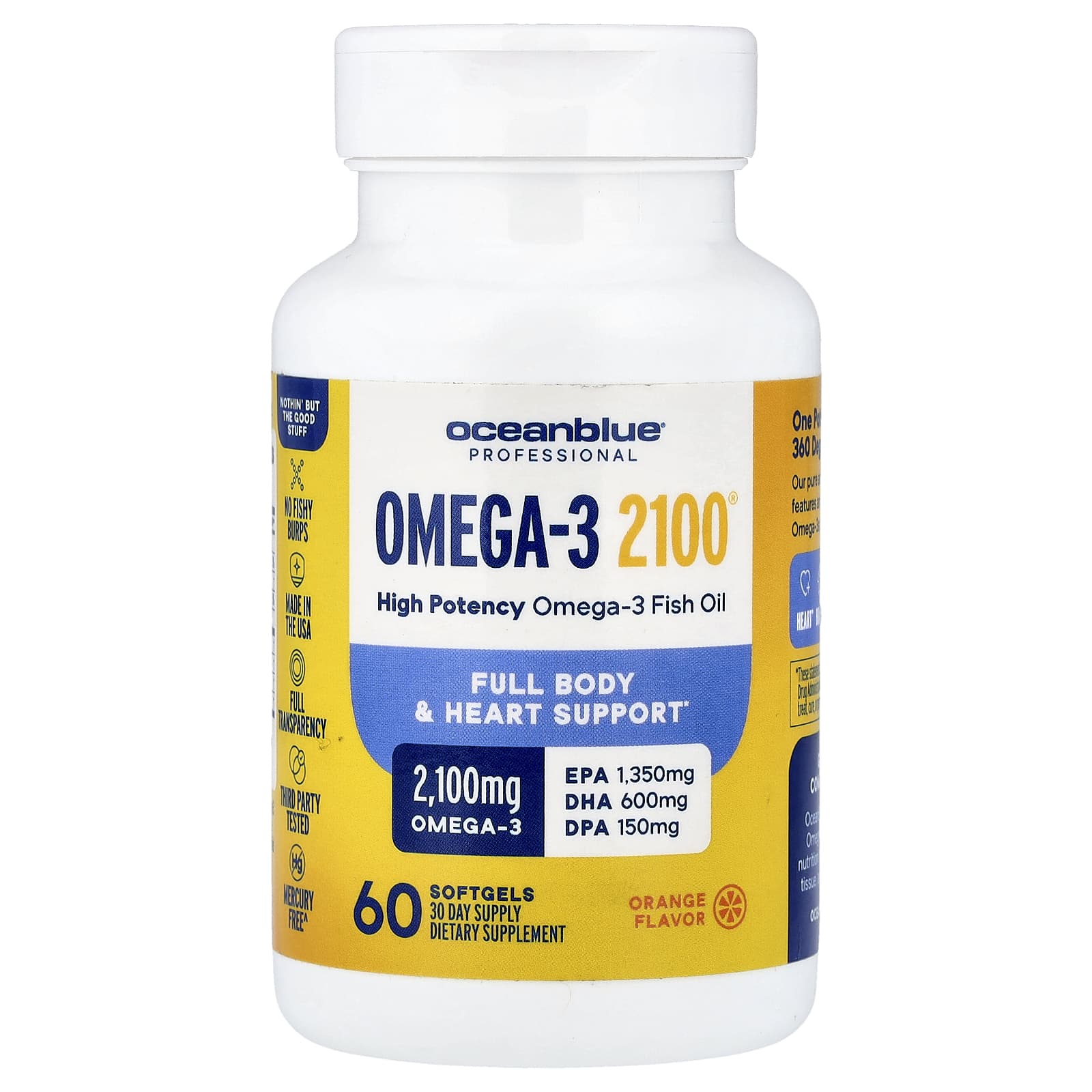 OceanBlue Professional – Orange – 1 050 mg – 60 capsules molles — Tunisie