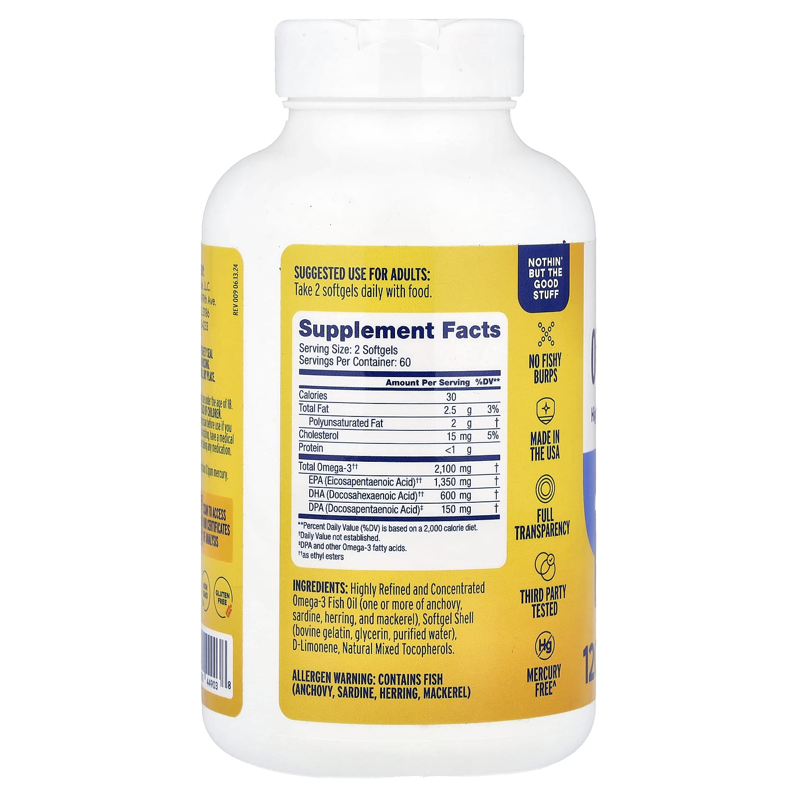 OceanBlue Professional, High Potency – Orange – 120 capsules molles — photo 2 sur 2