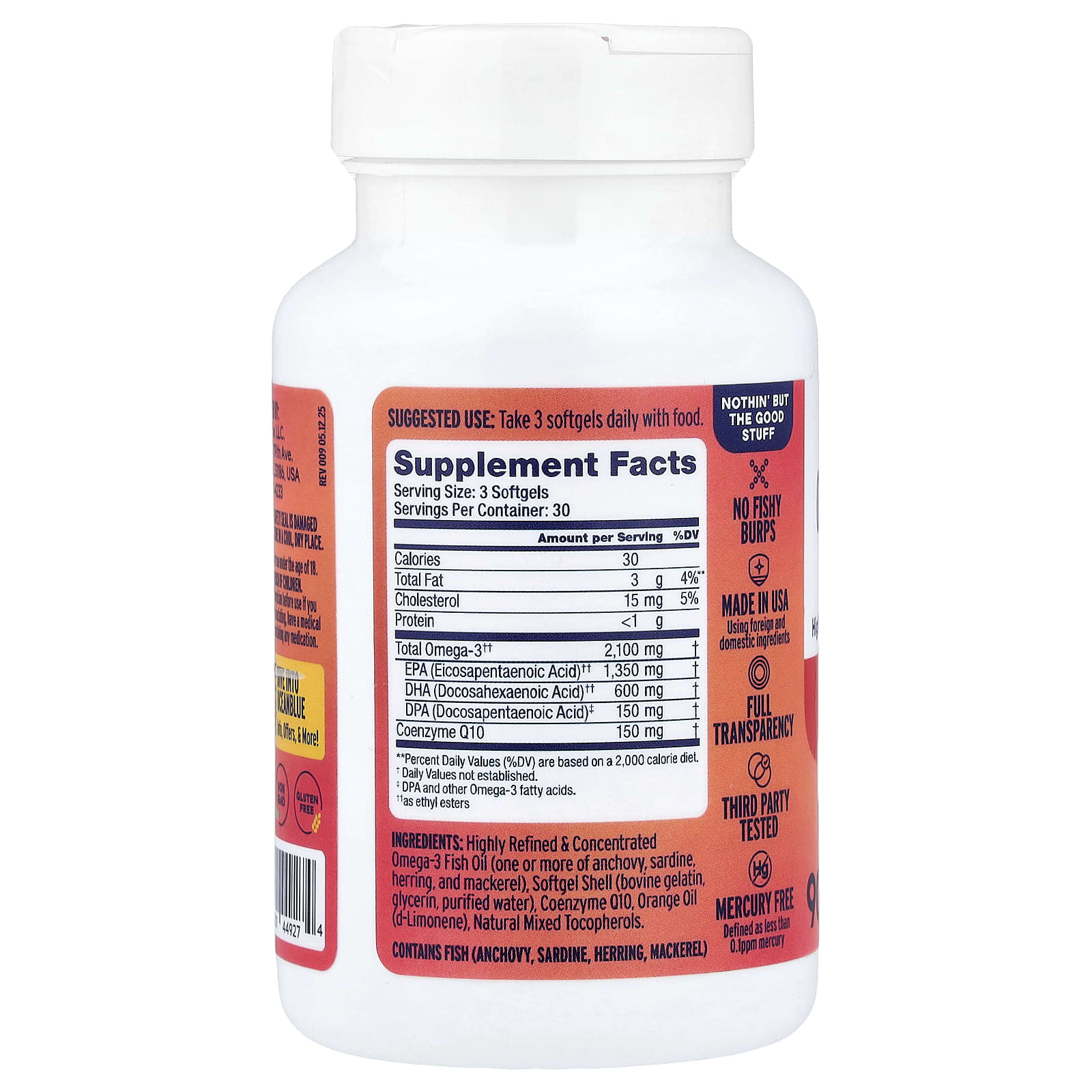 OceanBlue Professional – Orange – 90 capsules molles — photo 2 sur 2