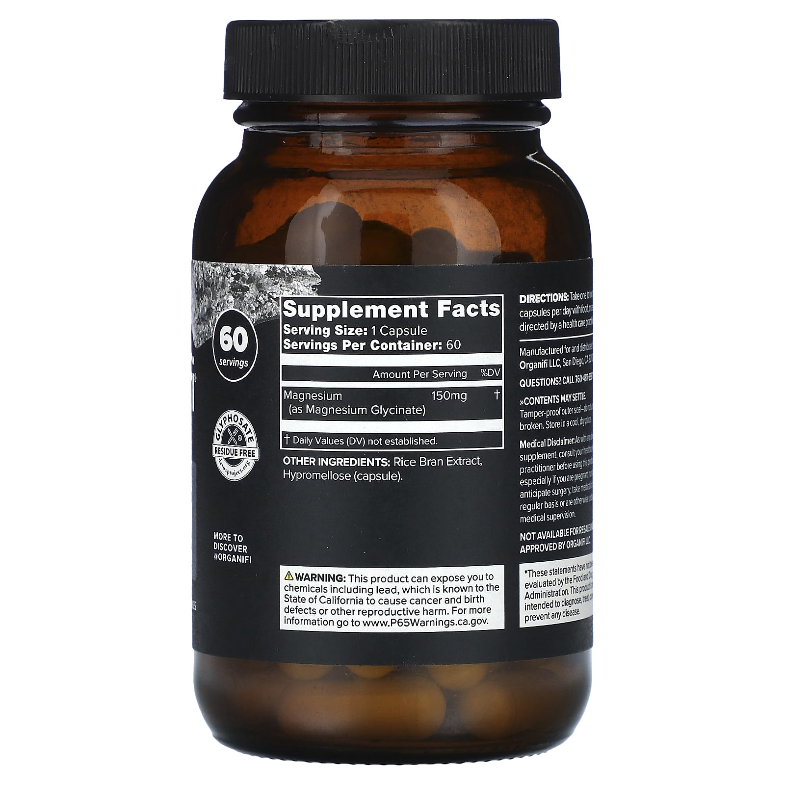 Organifi Essential Magnesium – 60 gélules — photo 2 sur 2