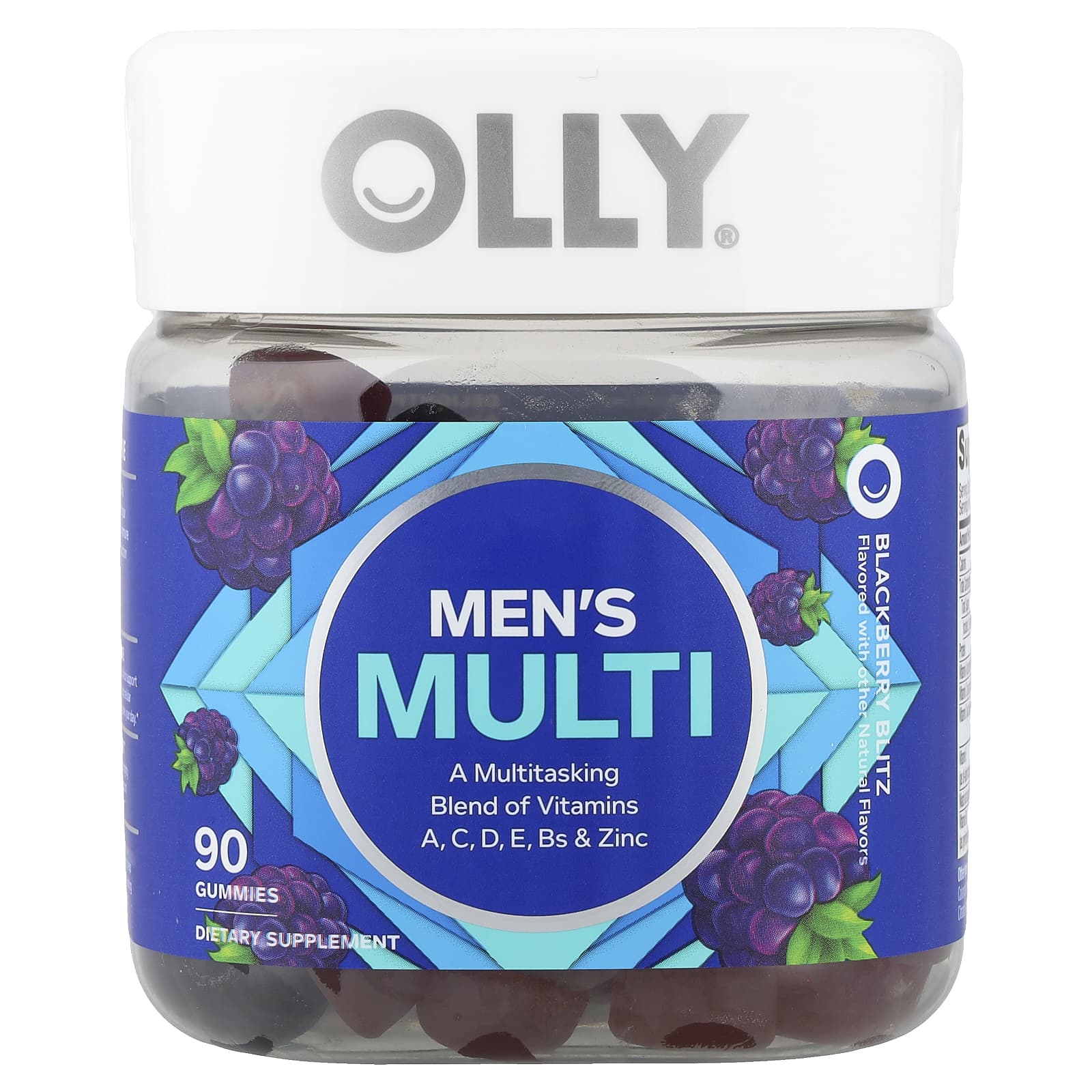 OLLY Men's Multi Gummies – Blackberry Blitz – 90 gommes — Tunisie