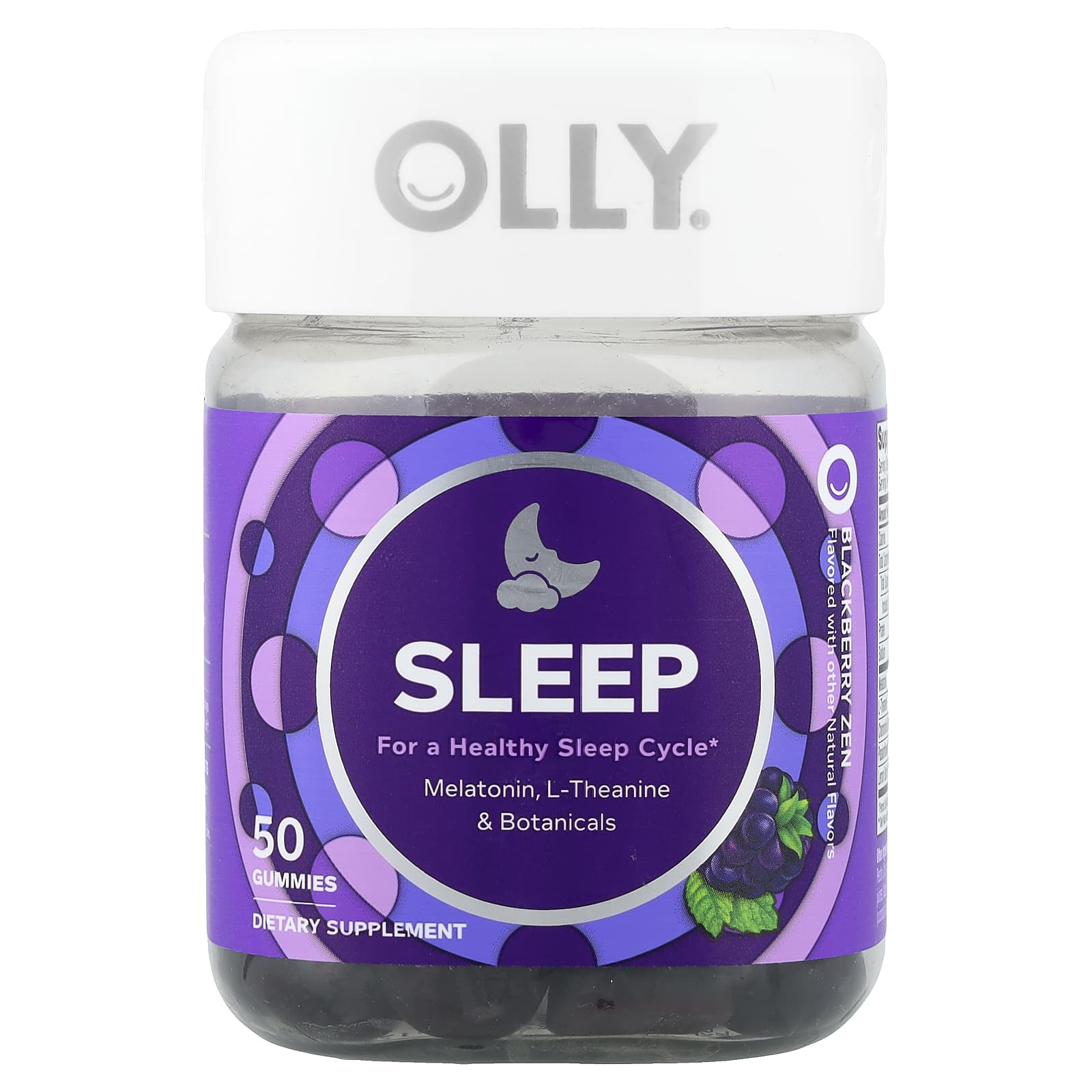 OLLY Sleep Gummies – Blackberry Zen – 50 gommes — Tunisie