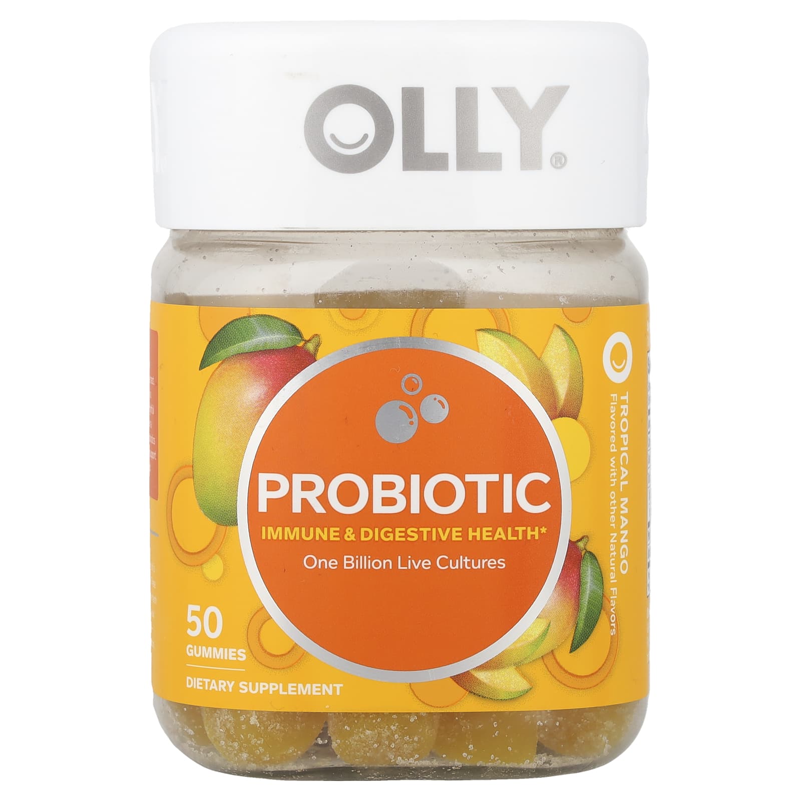 OLLY Probiotic Gummies – Tropical Mango – 50 gommes — Tunisie