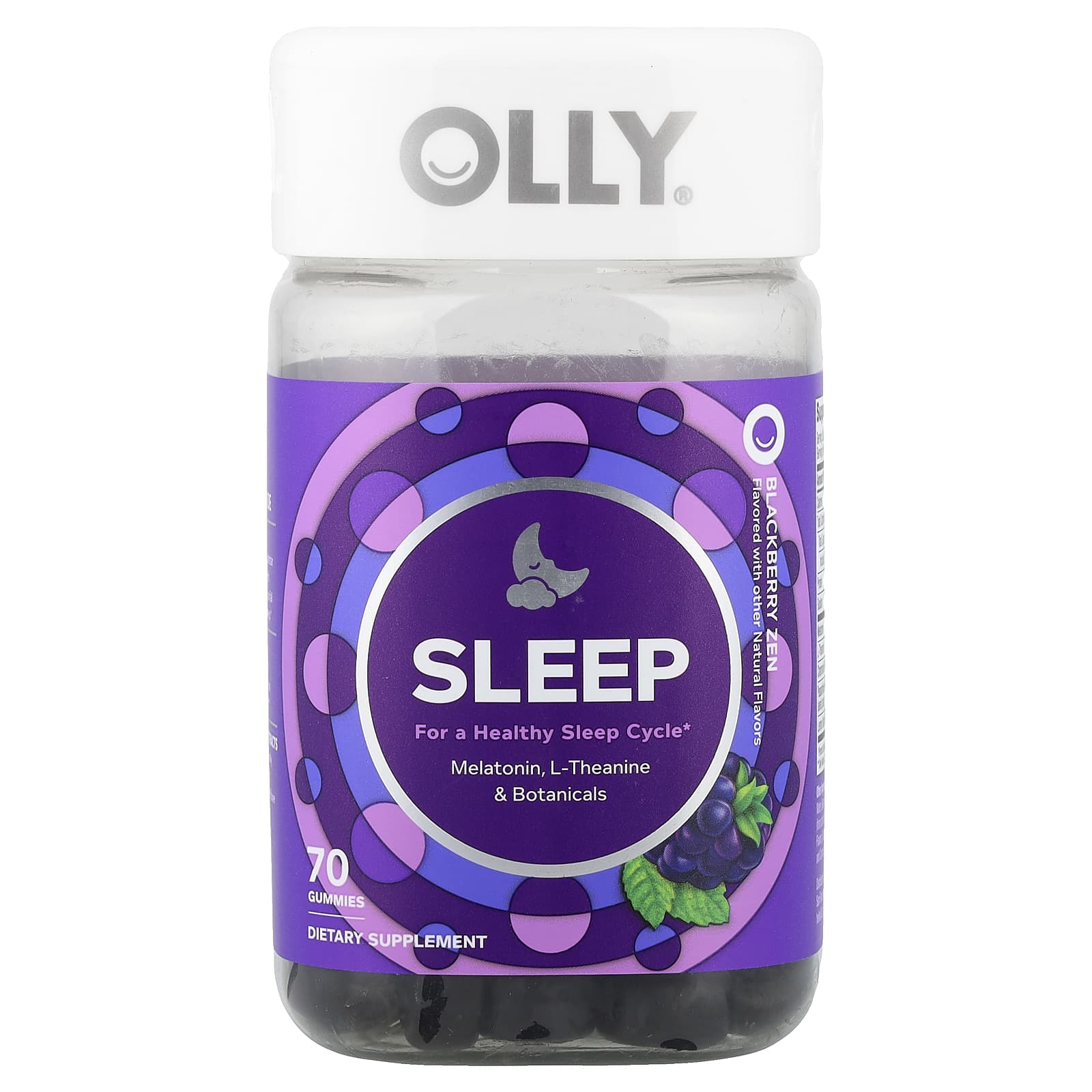 OLLY Sleep Gummies – Blackberry Zen – 70 gommes — Tunisie