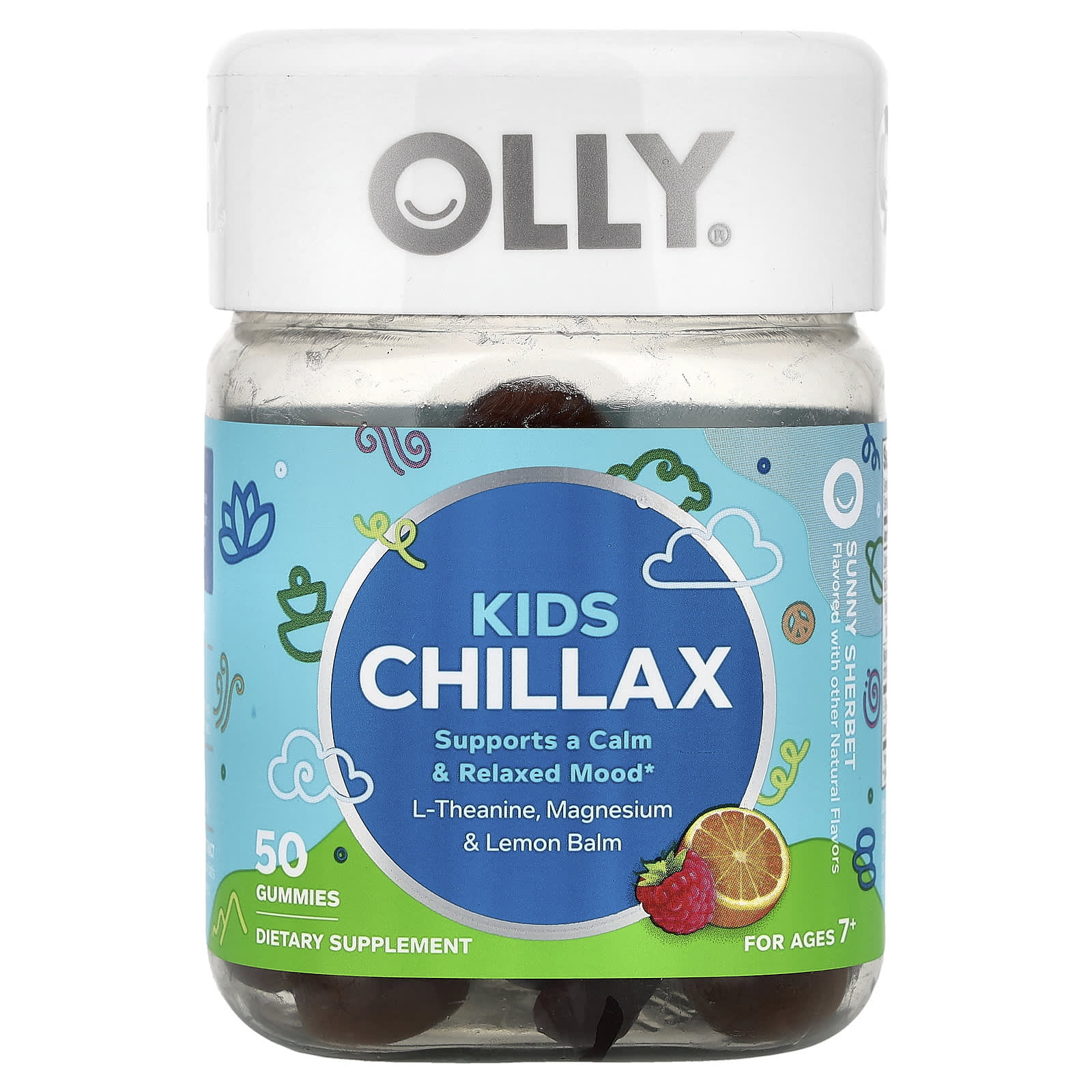 OLLY Kids Chillax Gummies, Sunny Sherbet – 50 gommes — Tunisie