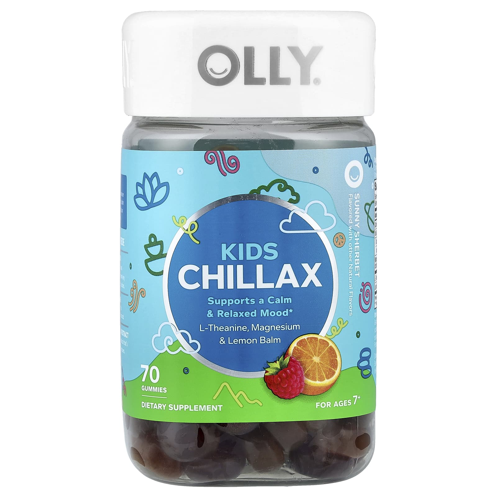 OLLY Kids Chillax Gummies, Sunny Sherbet – 70 gommes — Tunisie