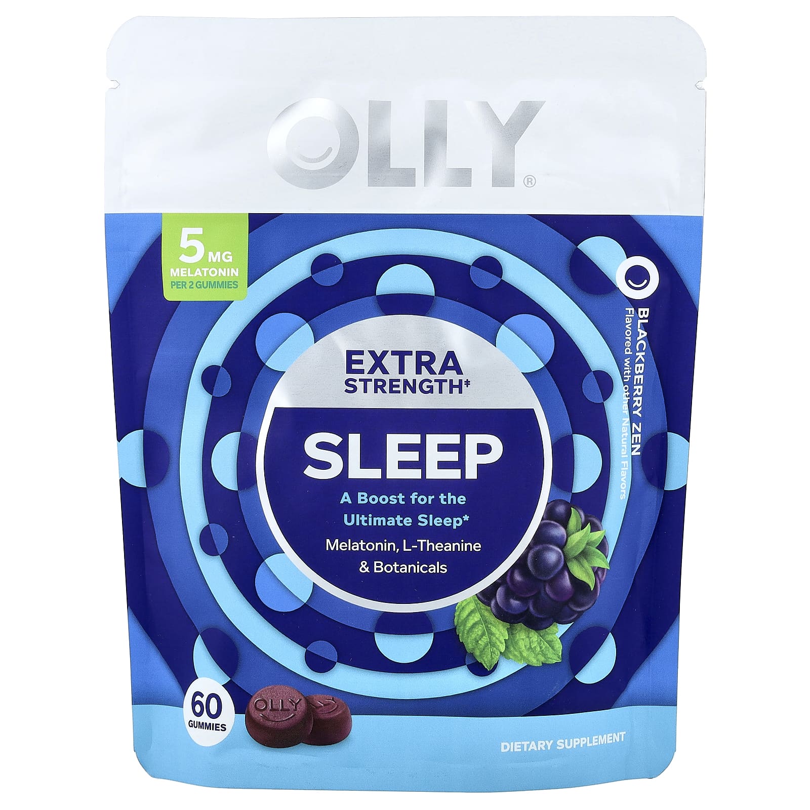 OLLY Sleep Gummies – Blackberry Zen – 60 gommes — Tunisie