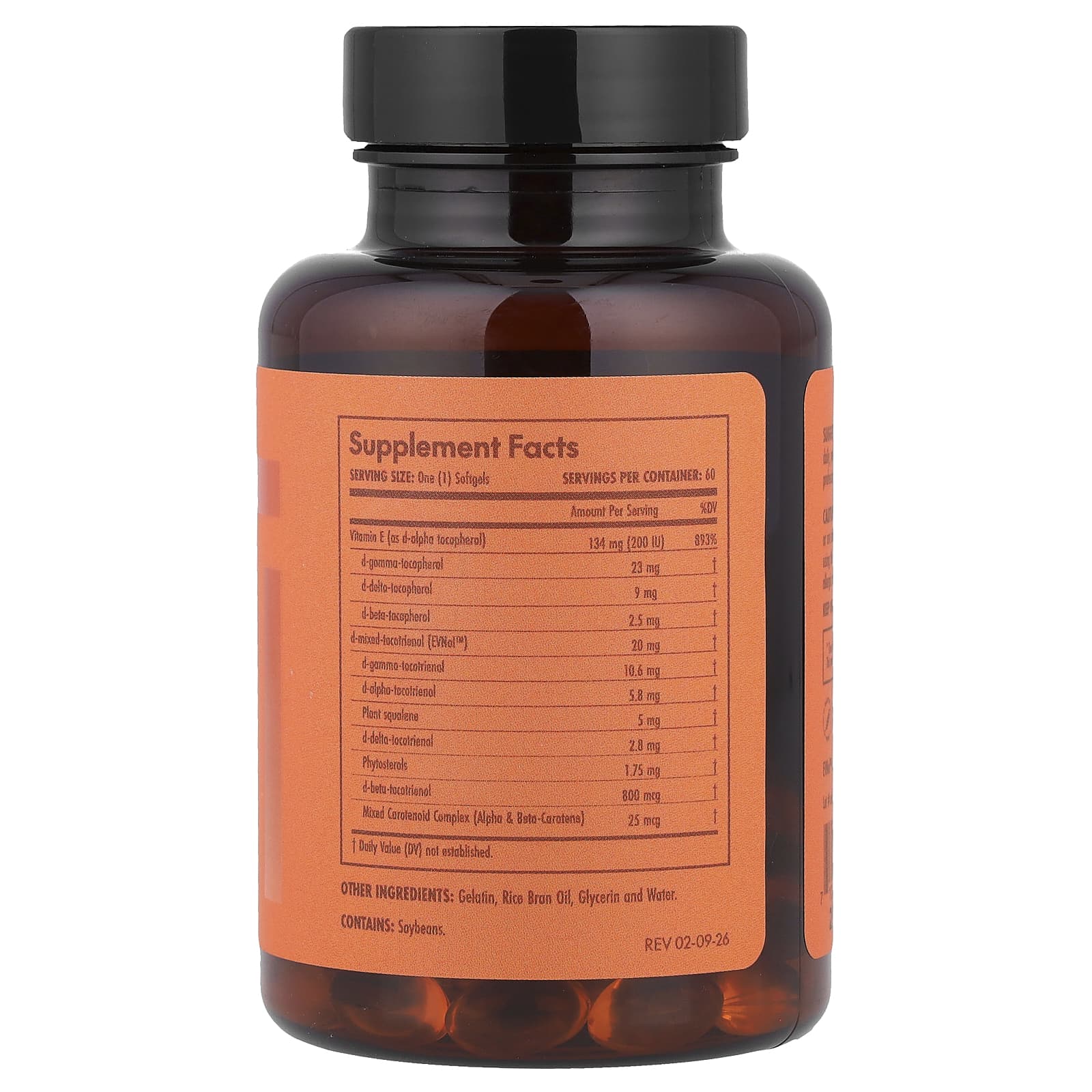 Olympian Labs Vitamin E Complete – 60 capsules molles — photo 2 sur 2
