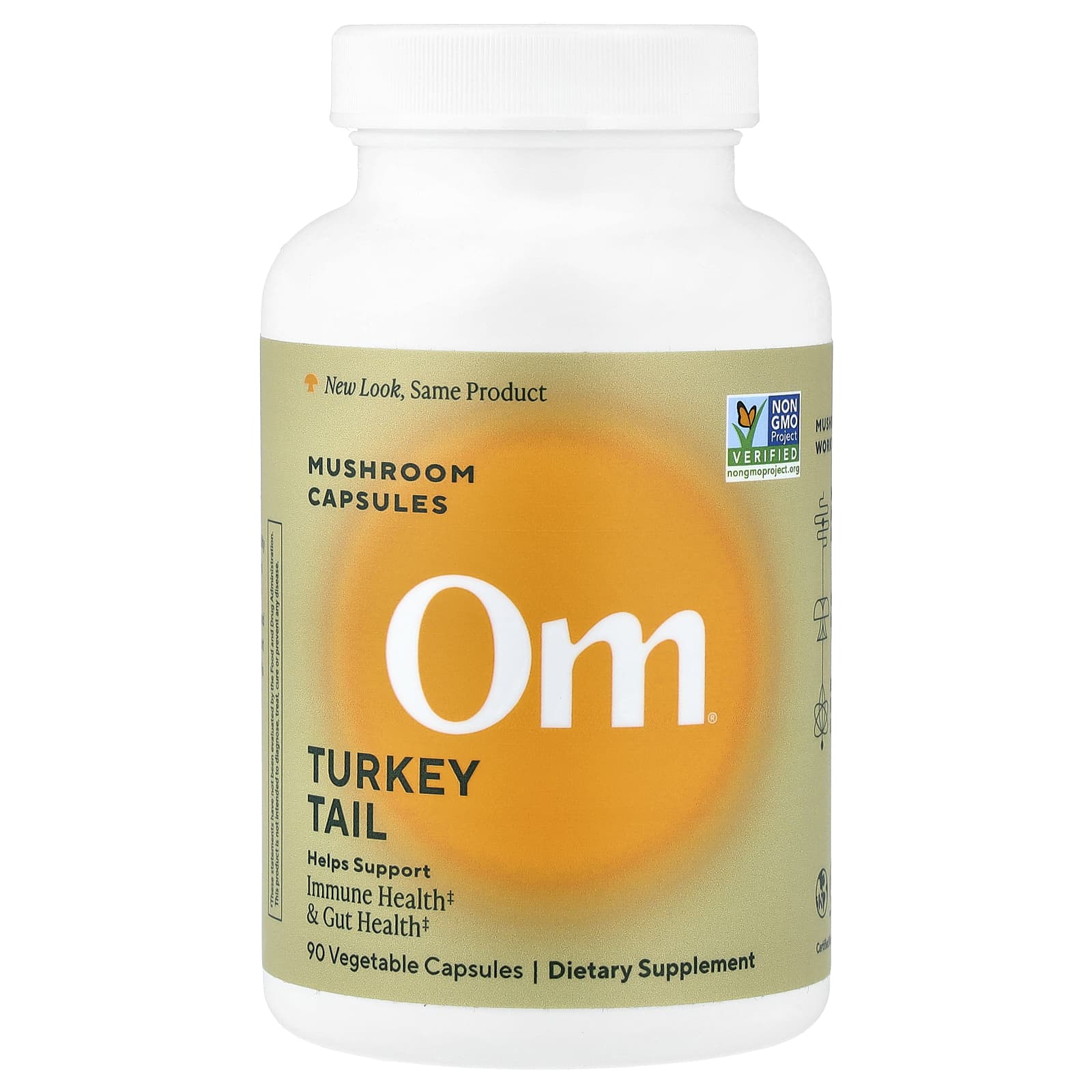 Om Mushrooms Turkey Tail Mushroom Capsules, 90 Vegetable Capsules — Tunisie