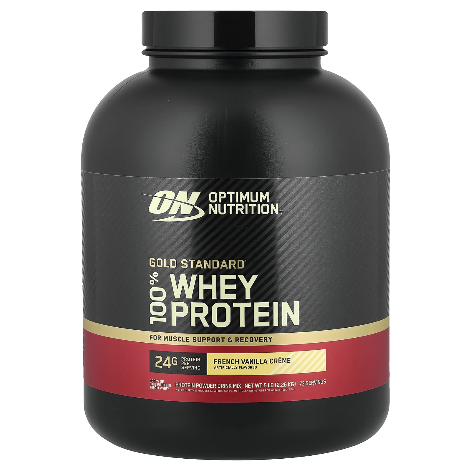 Optimum Nutrition Gold Standard 100% Whey Protein – French Vanilla Creme – 2,26 kg — Tunisie